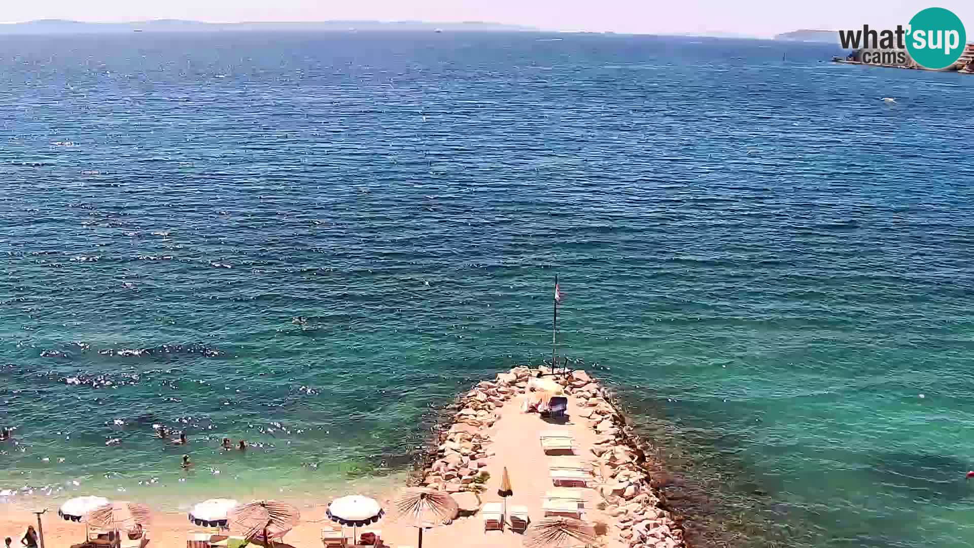Webcam plage de Podstrana – Vue en direct depuis Hotel Split