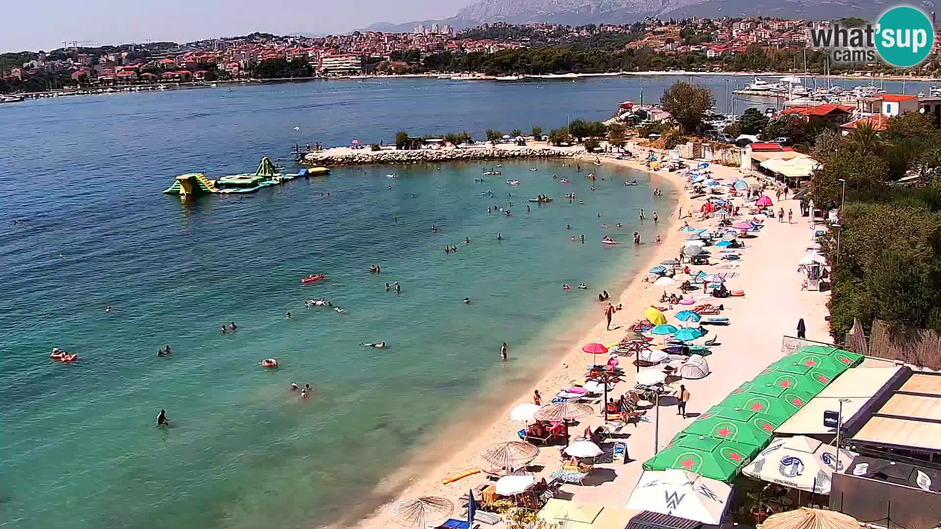 Webcam plage de Podstrana – Vue en direct depuis Hotel Split