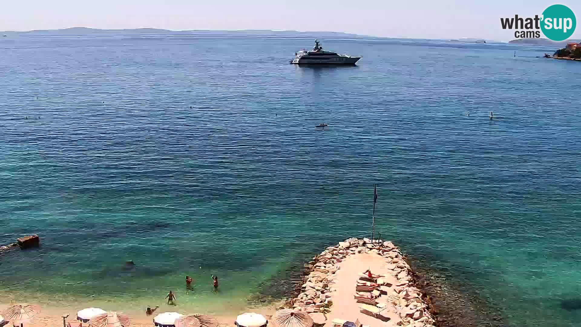 Webcam Playa de Podstrana – Vista en directo desde Hotel Split