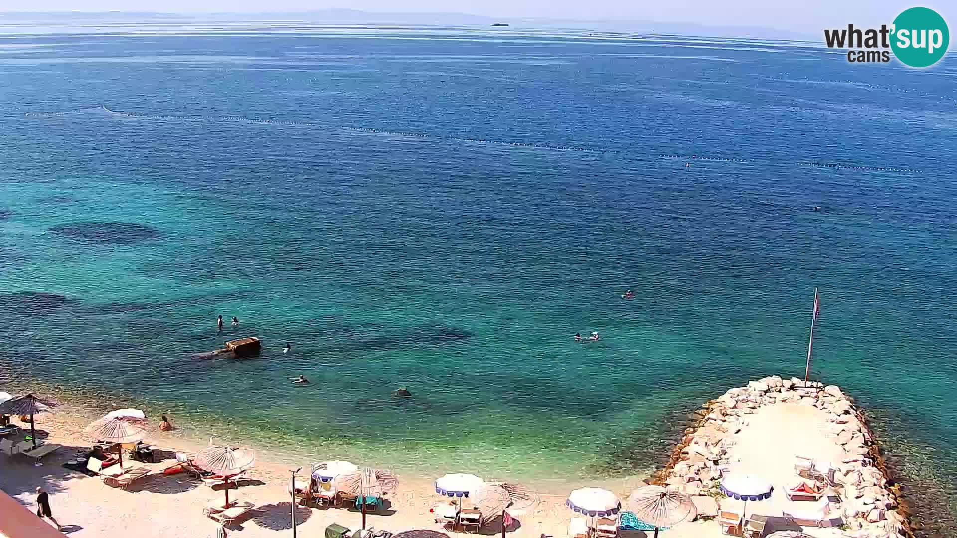 Webcam plage de Podstrana – Vue en direct depuis Hotel Split