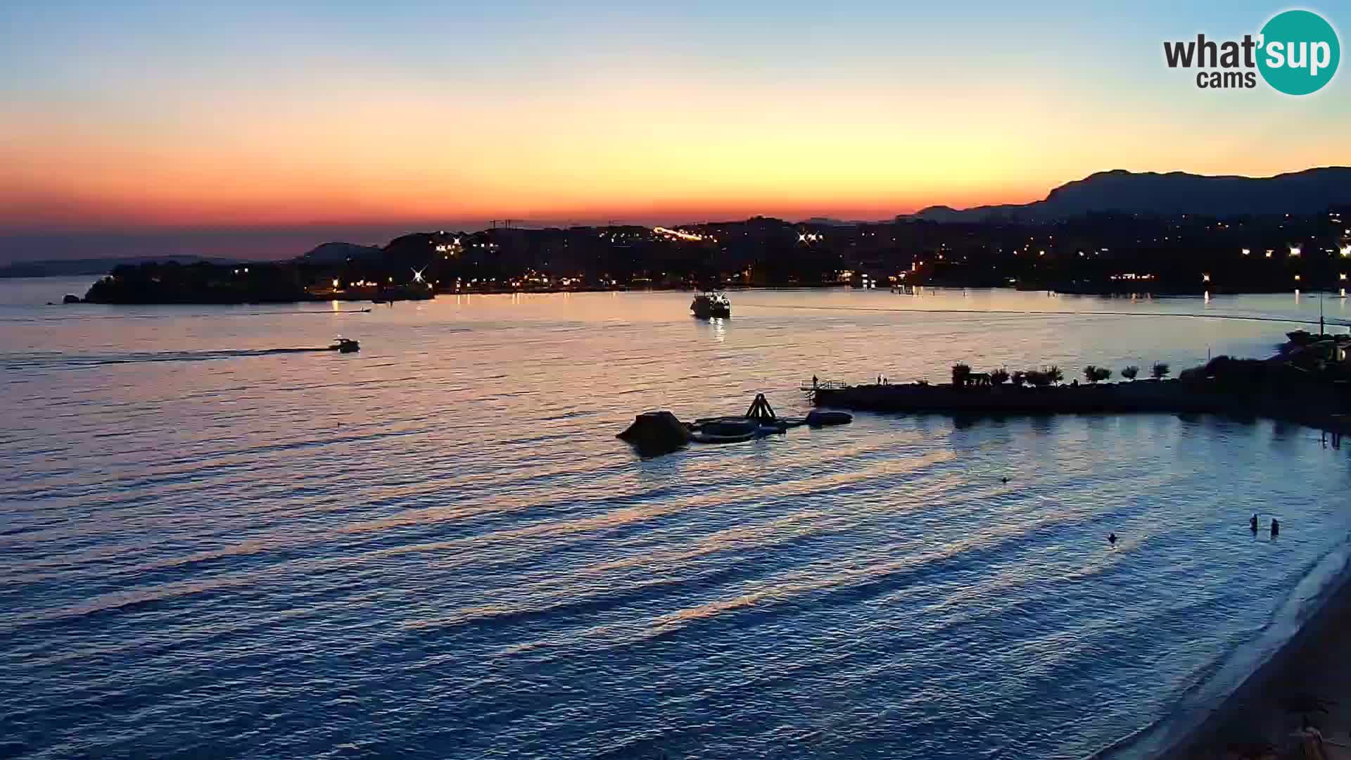 Webcam plage de Podstrana – Vue en direct depuis Hotel Split