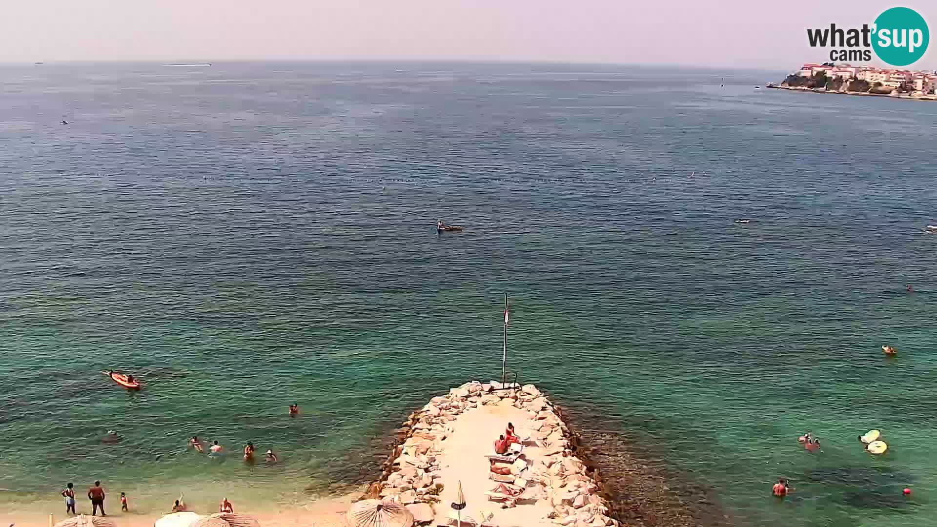 Webcam plage de Podstrana – Vue en direct depuis Hotel Split