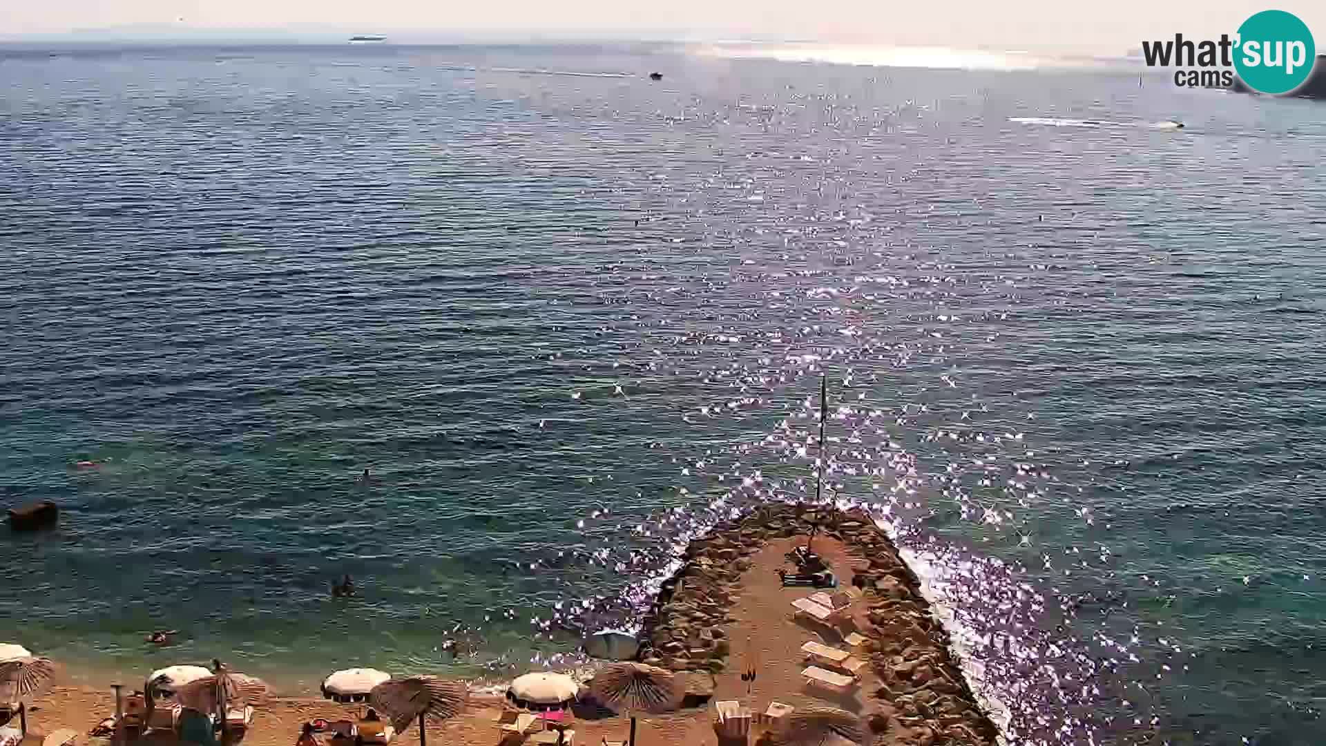 Web kamera Plaža Podstrana – Pogled uživo