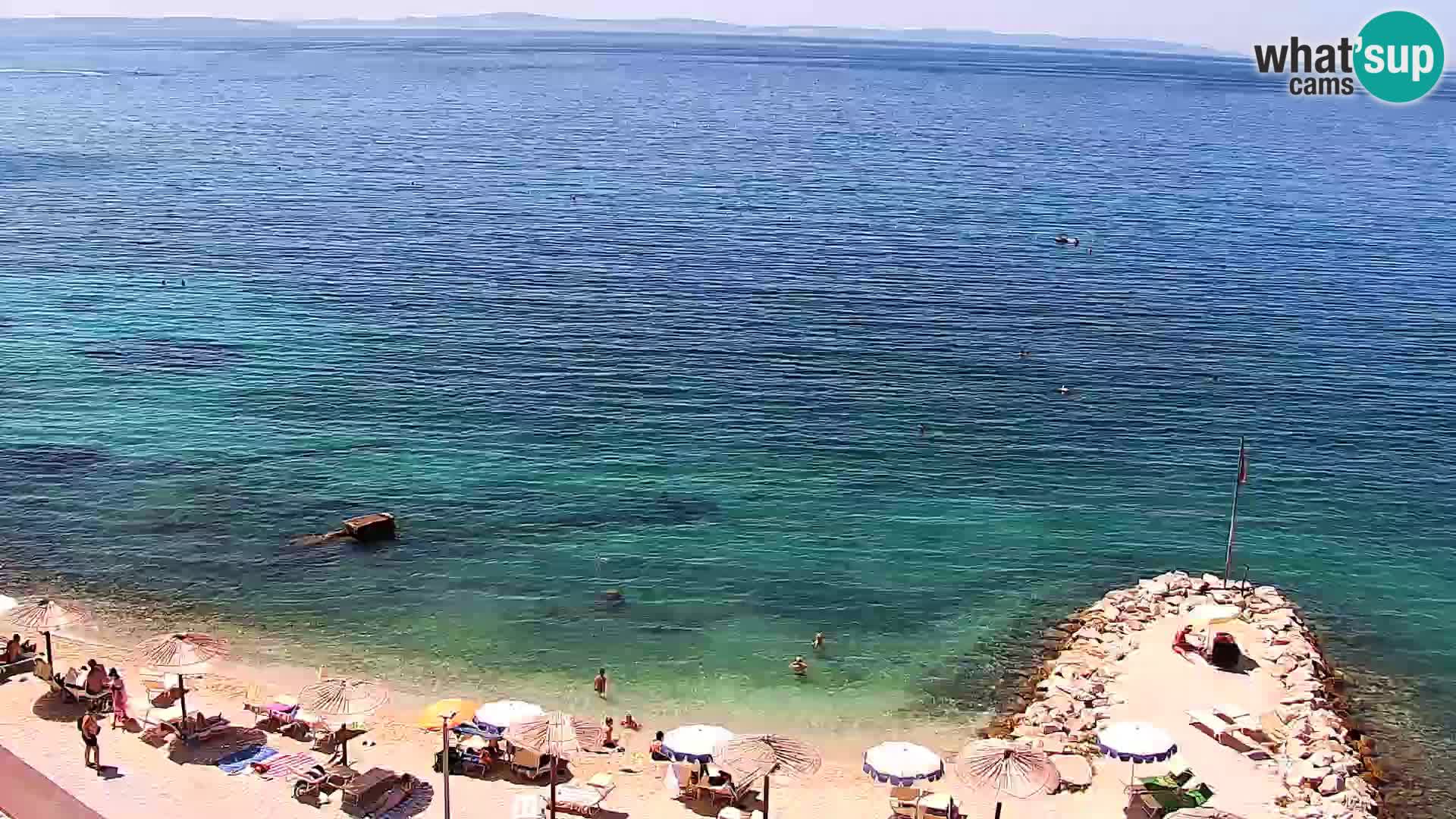 Webcam plage de Podstrana – Vue en direct depuis Hotel Split