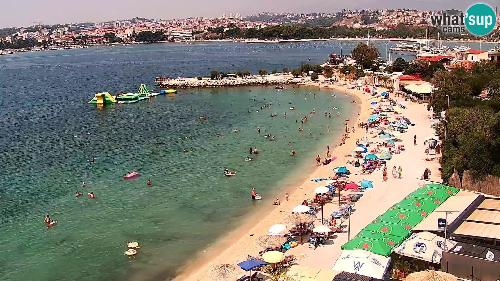 Webcam plage de Podstrana – Vue en direct depuis Hotel Split