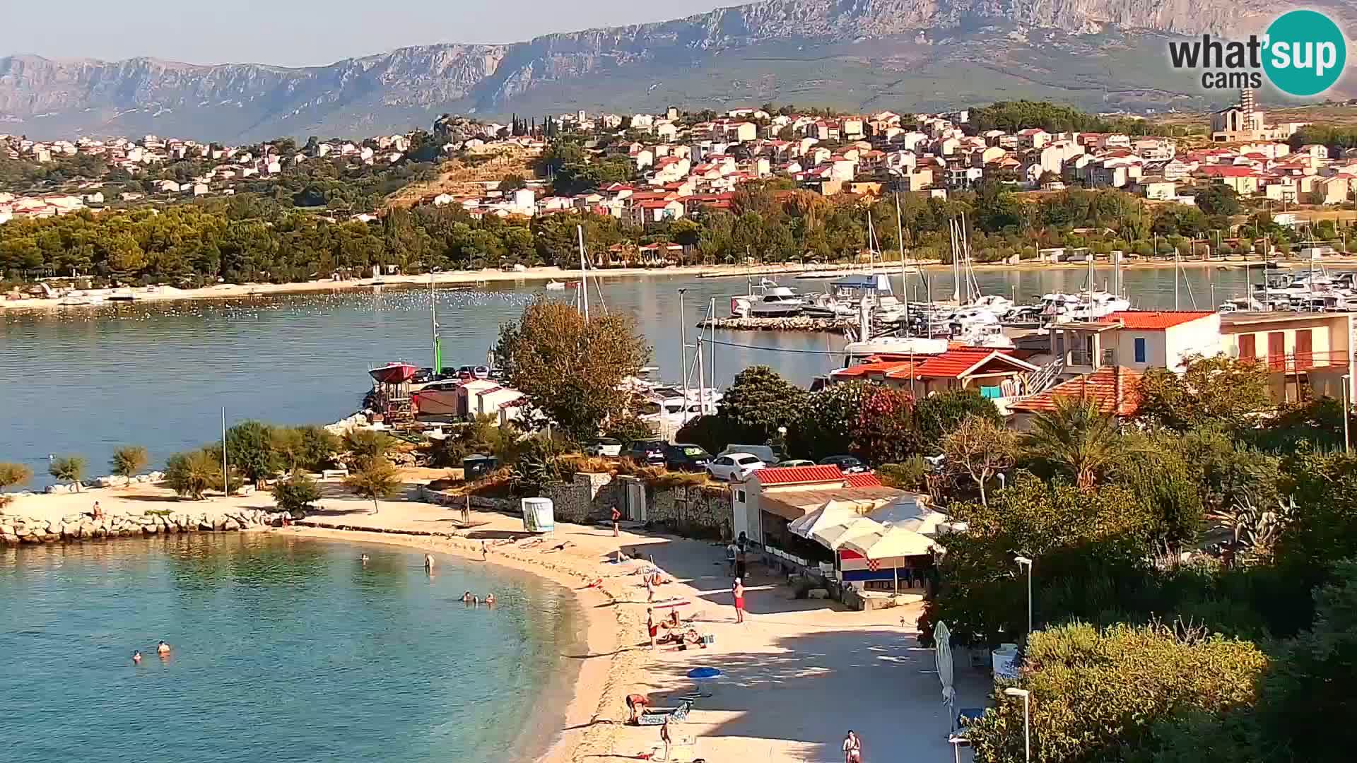 Web kamera Plaža Podstrana – Pogled uživo