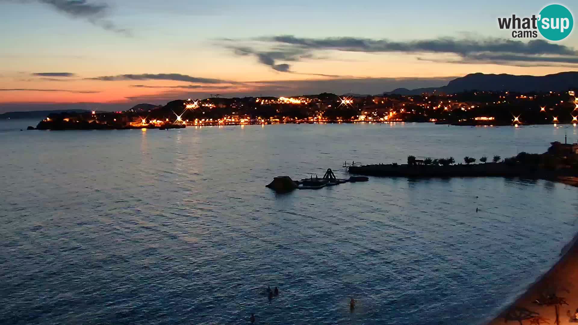 Webcam Playa de Podstrana – Vista en directo desde Hotel Split