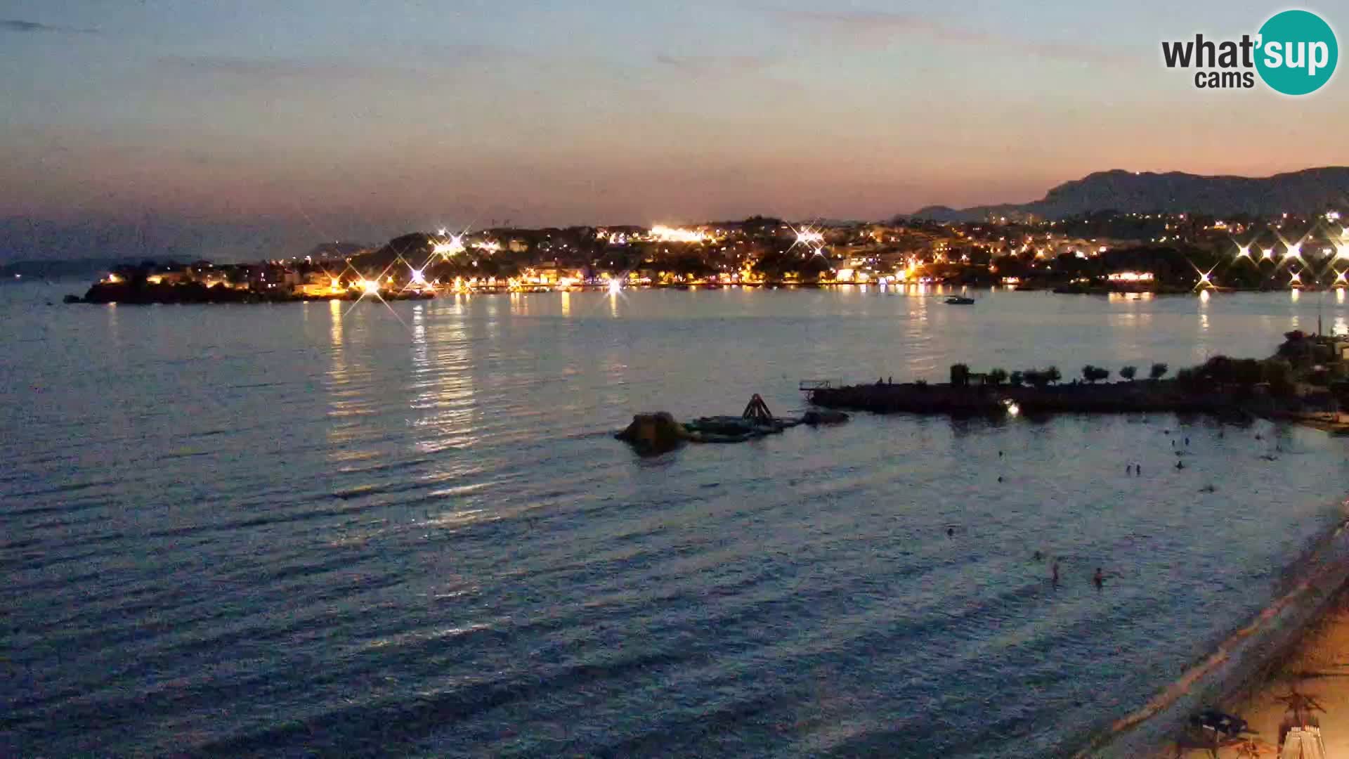 Webcam Playa de Podstrana – Vista en directo desde Hotel Split