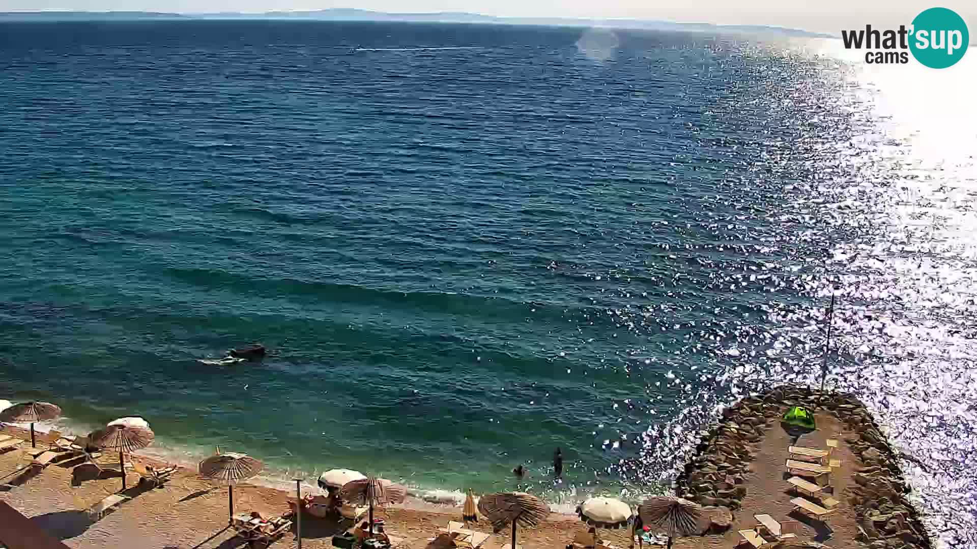 Web kamera Plaža Podstrana – Pogled uživo