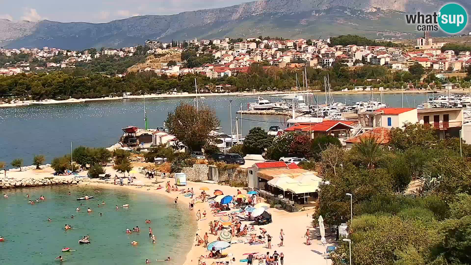 Webcam plage de Podstrana – Vue en direct depuis Hotel Split