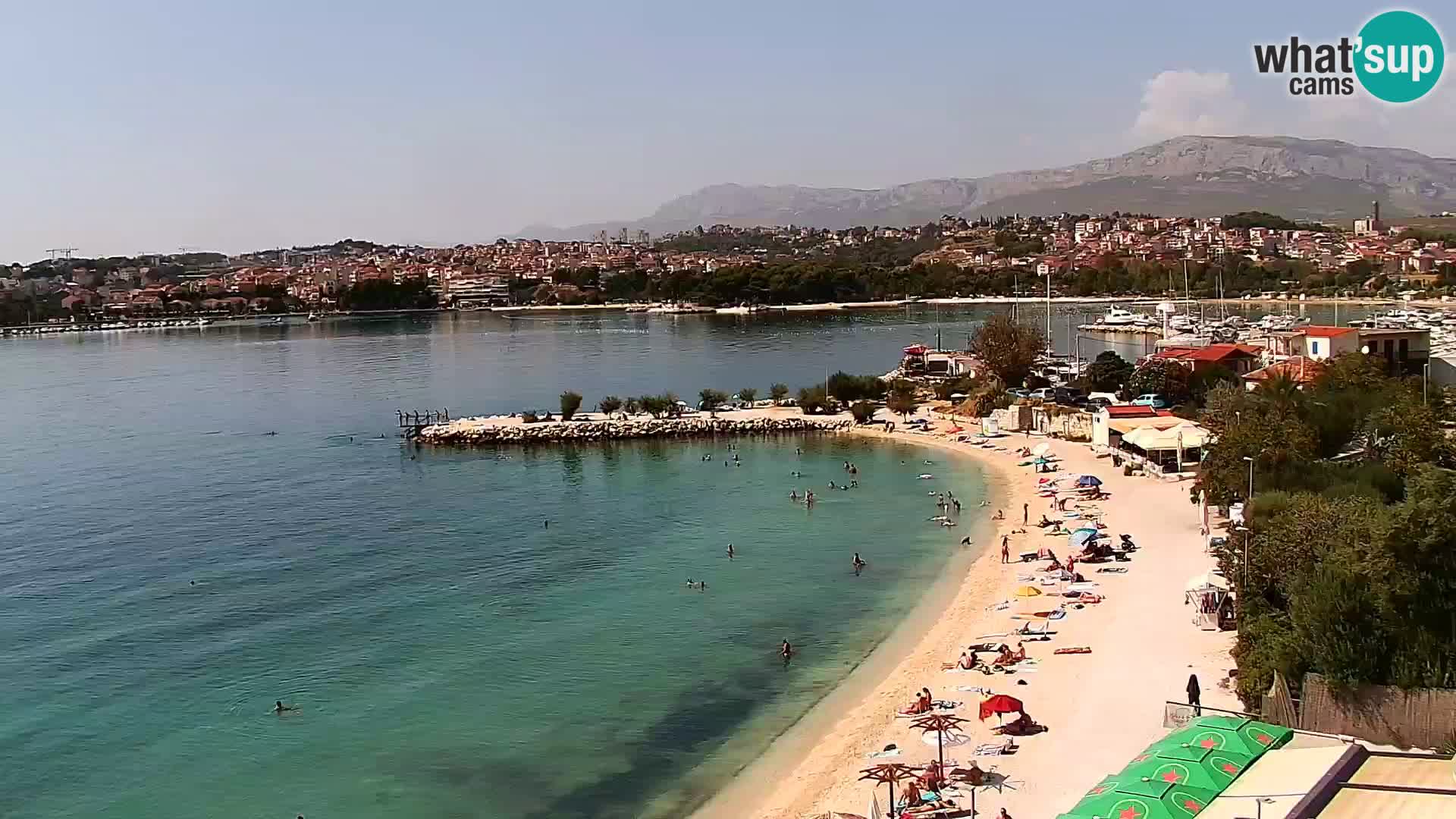 Web kamera Plaža Podstrana – Pogled uživo