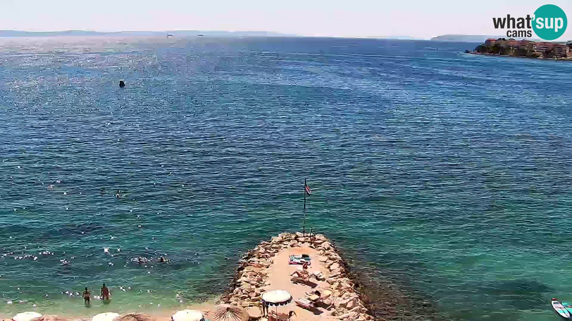 Web kamera Plaža Podstrana – Pogled uživo