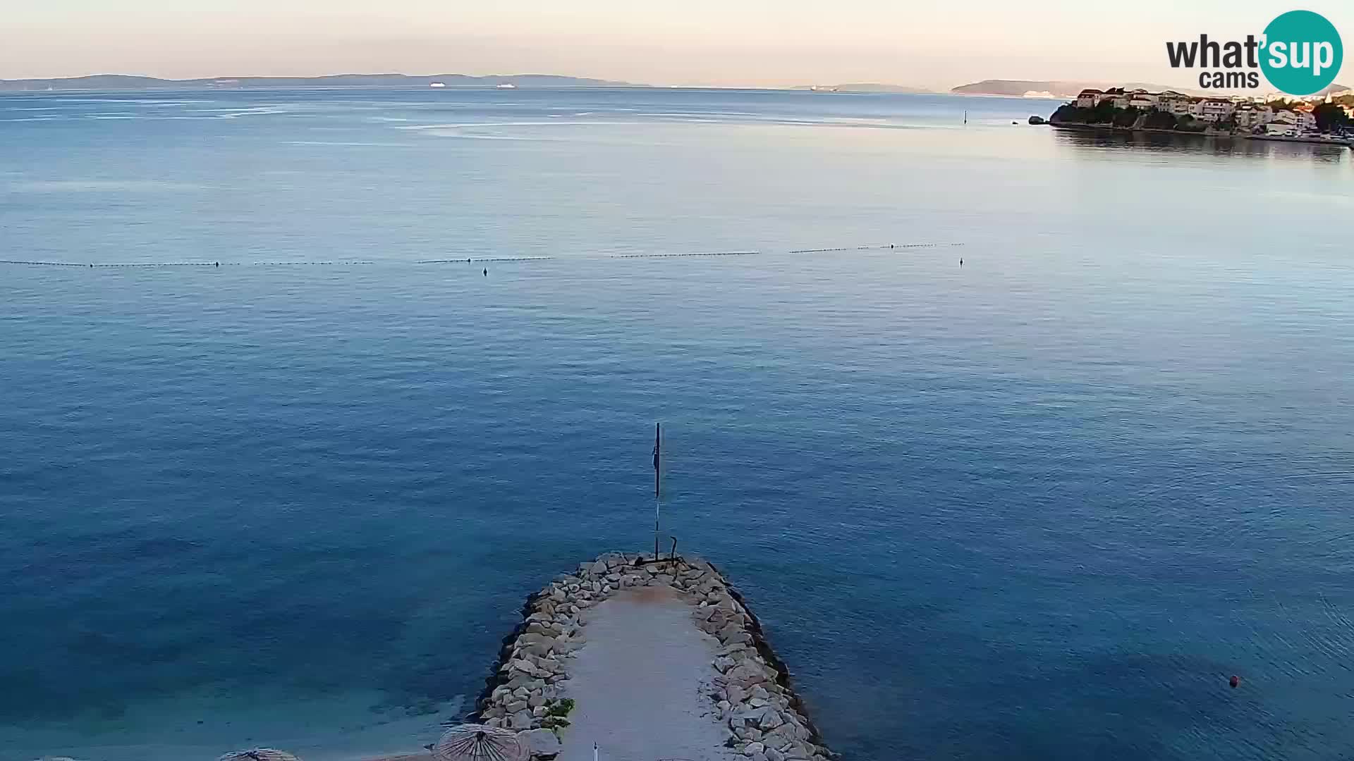 Webcam plage de Podstrana – Vue en direct depuis Hotel Split