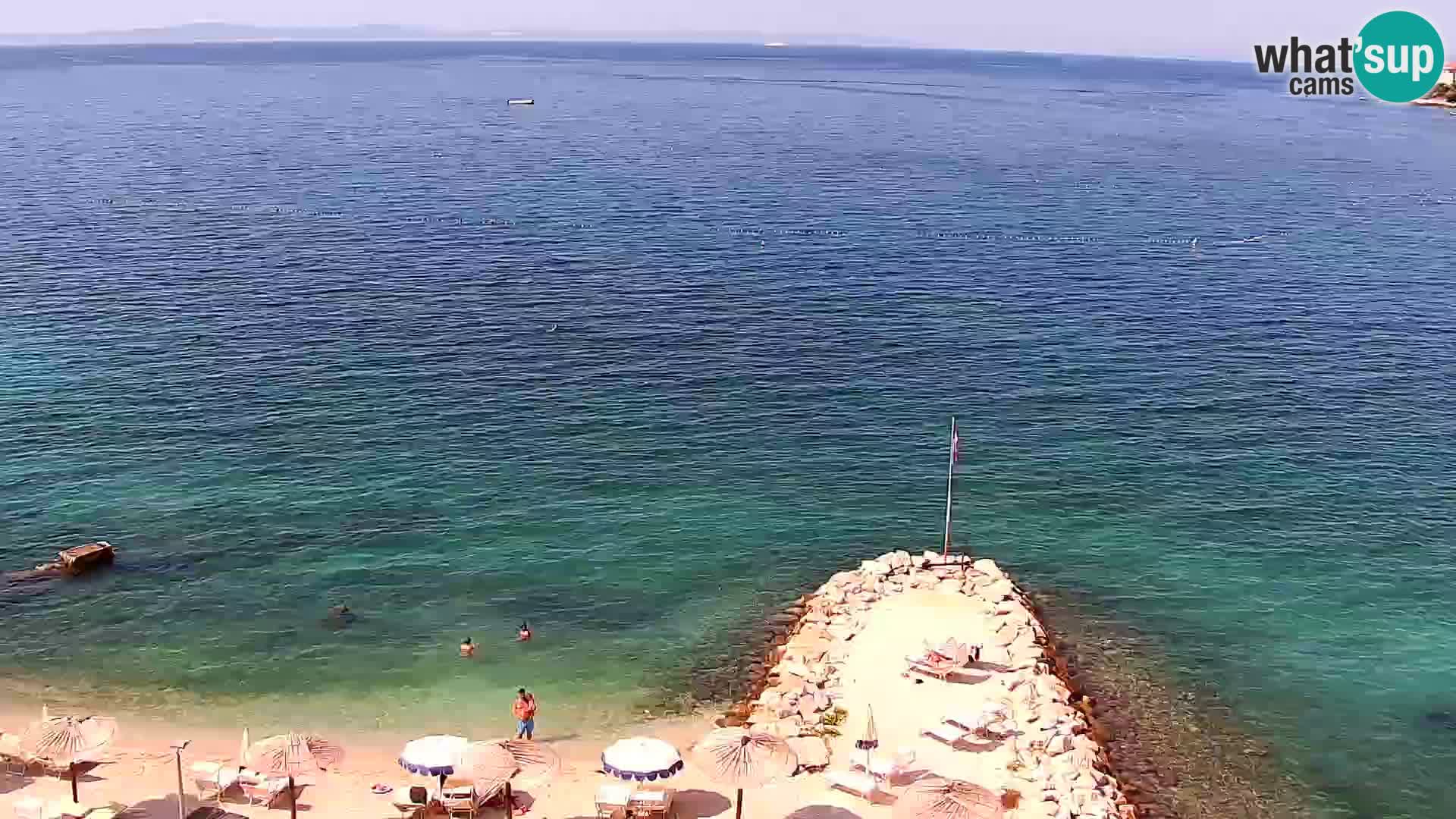 Webcam Playa de Podstrana – Vista en directo desde Hotel Split
