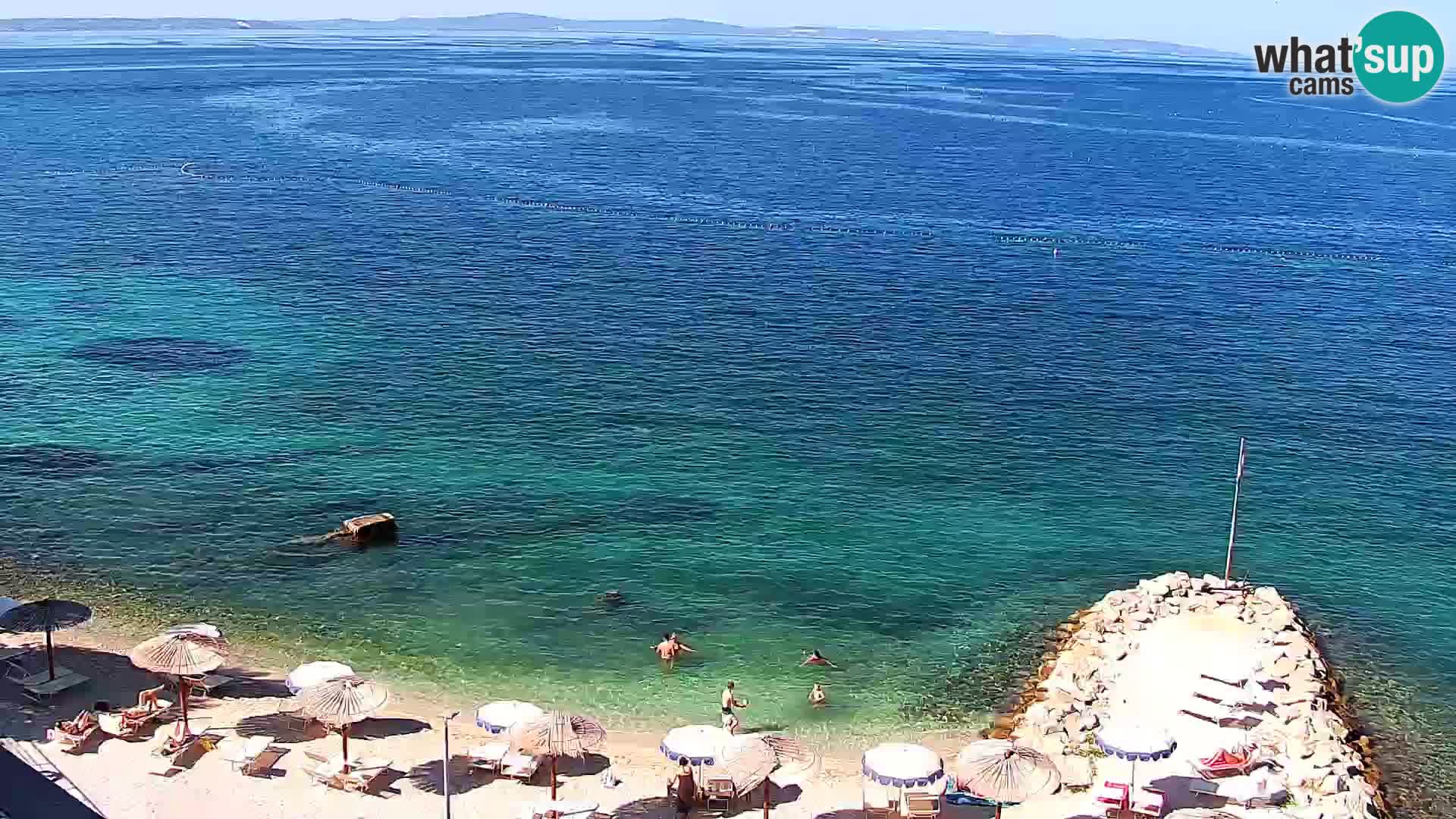 Webcam plage de Podstrana – Vue en direct depuis Hotel Split
