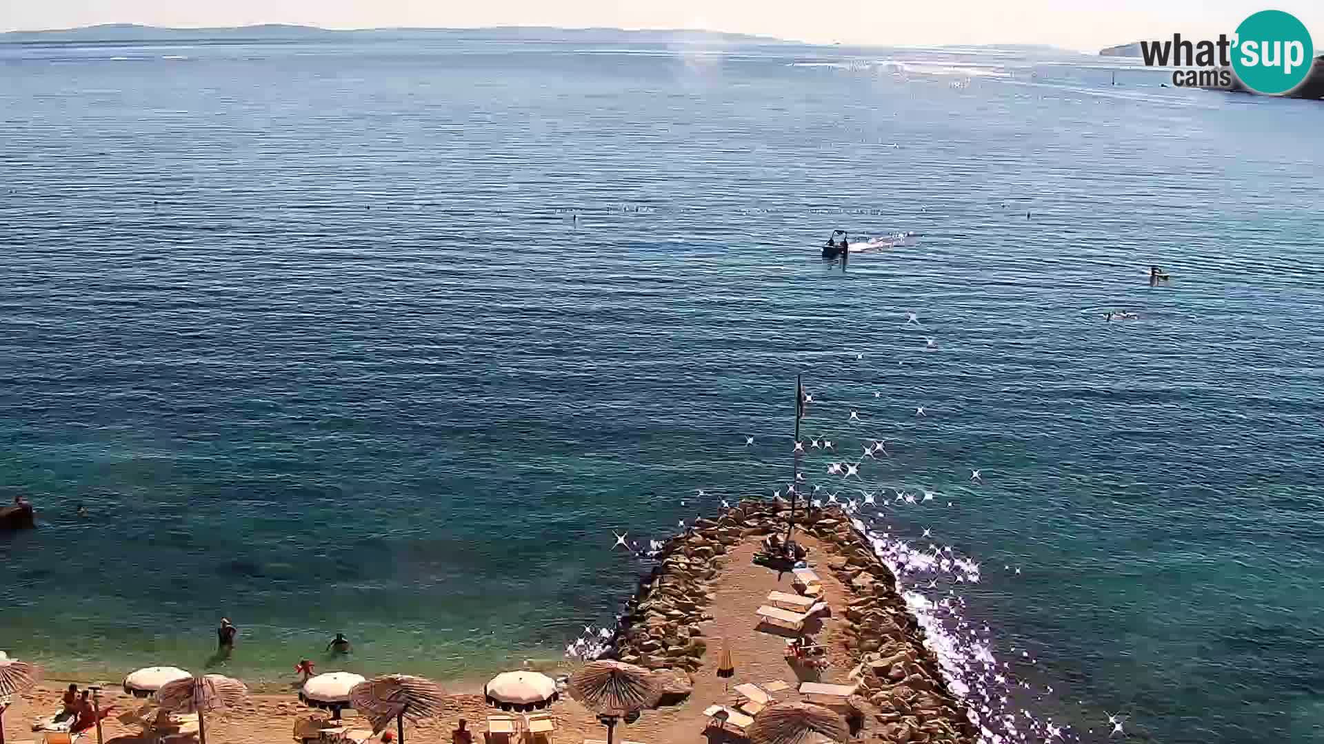 Webcam plage de Podstrana – Vue en direct depuis Hotel Split