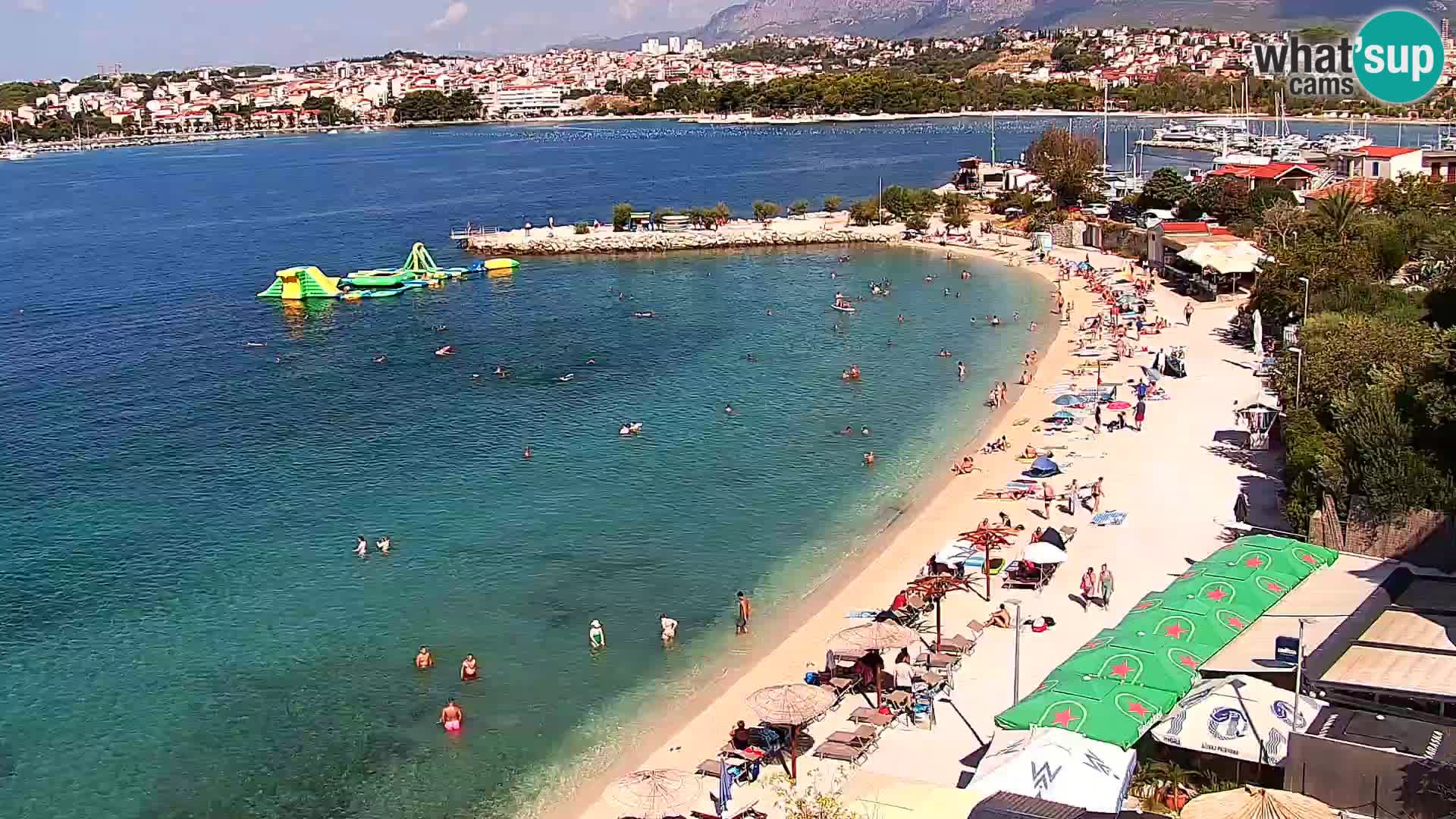Spletna kamera Plaža Podstrana – Pogled v živo