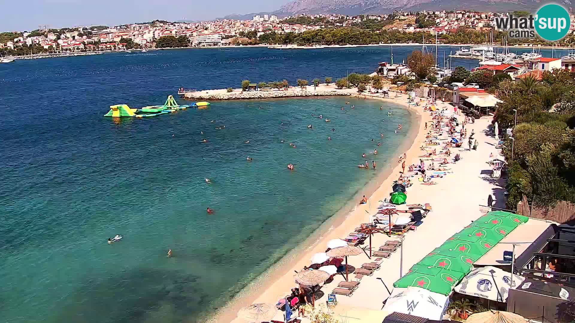 Webcam plage de Podstrana – Vue en direct depuis Hotel Split