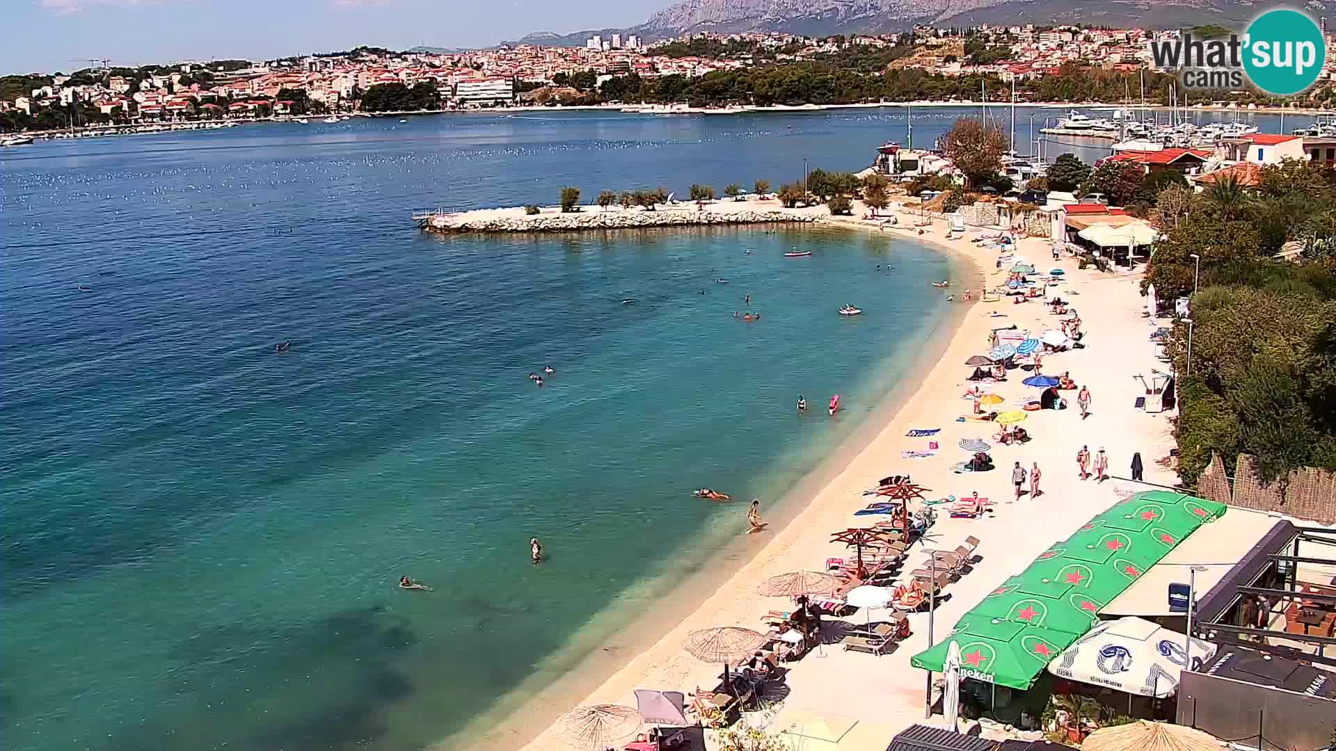 Webcam plage de Podstrana – Vue en direct depuis Hotel Split