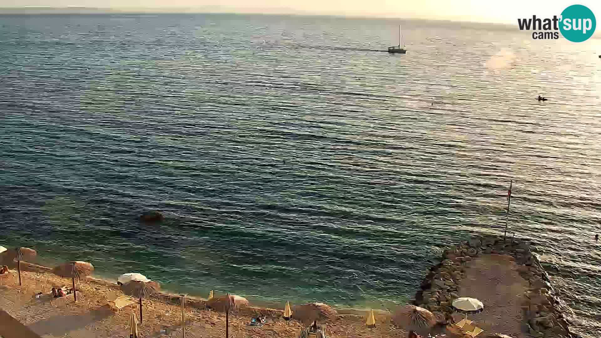 Web kamera Plaža Podstrana – Pogled uživo