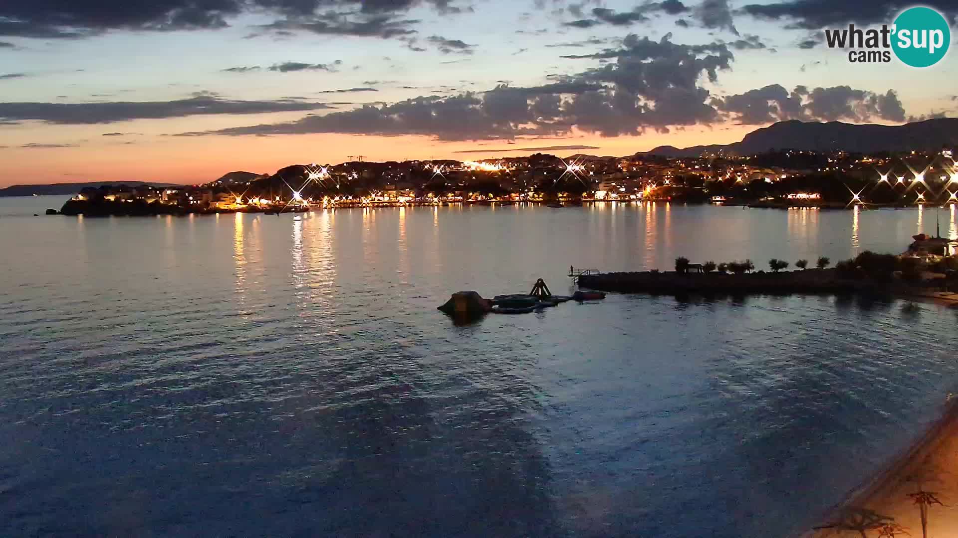 Webcam Playa de Podstrana – Vista en directo desde Hotel Split