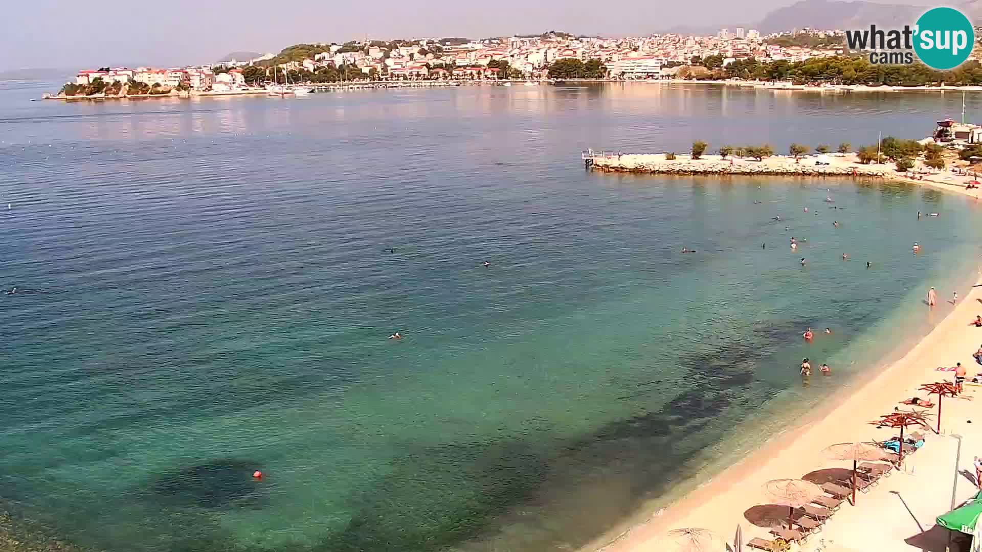 Web kamera Plaža Podstrana – Pogled uživo