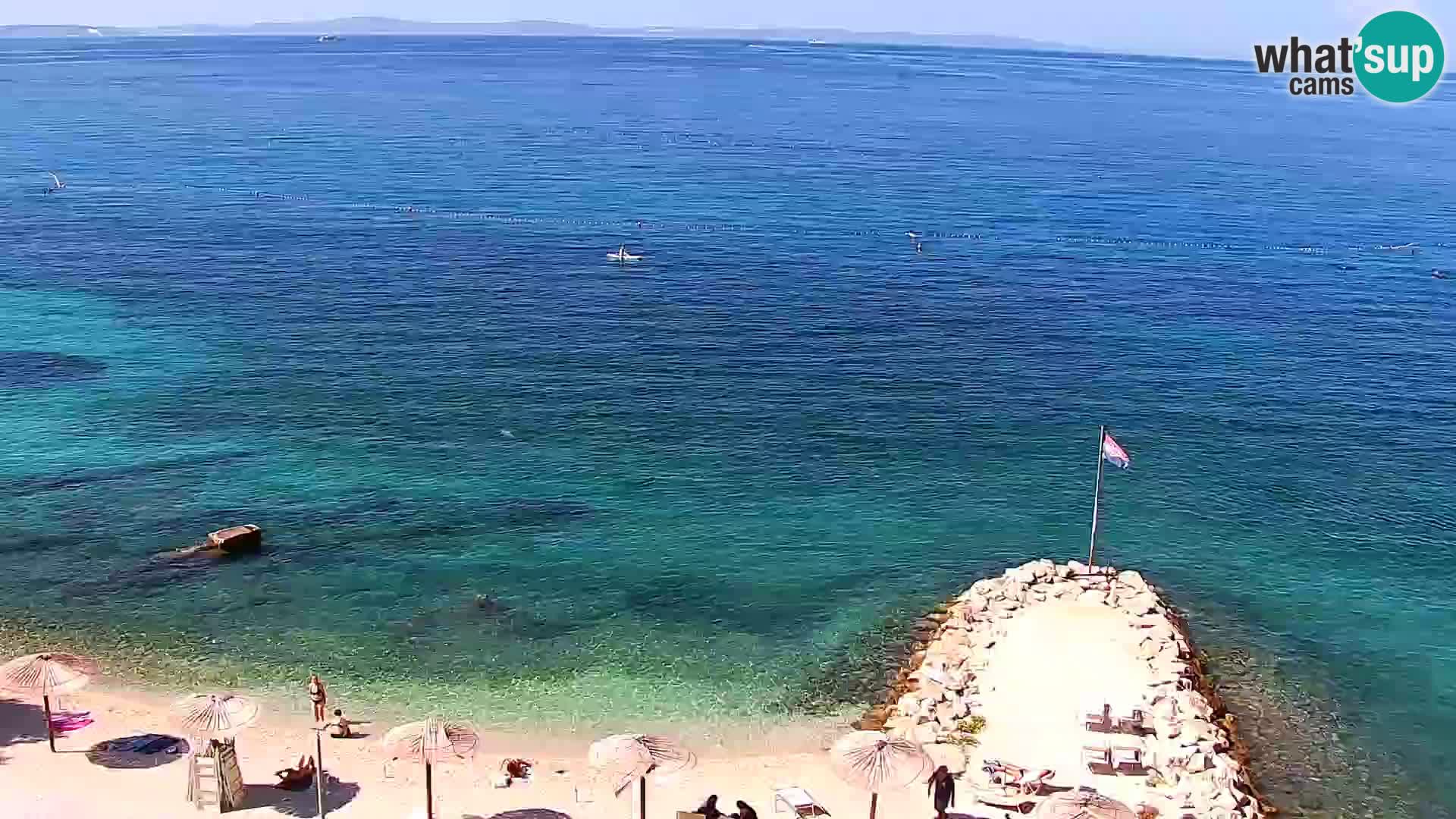 Webcam plage de Podstrana – Vue en direct depuis Hotel Split
