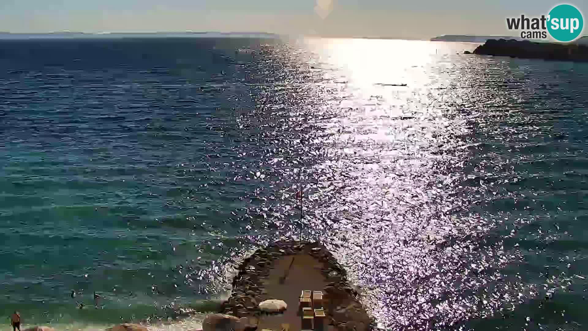 Spletna kamera Plaža Podstrana – Pogled v živo