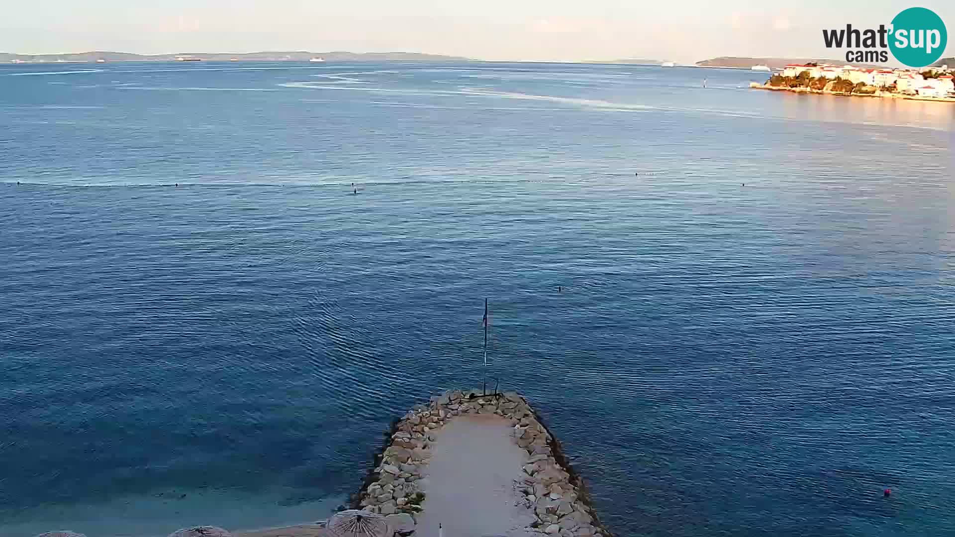 Web kamera Plaža Podstrana – Pogled uživo