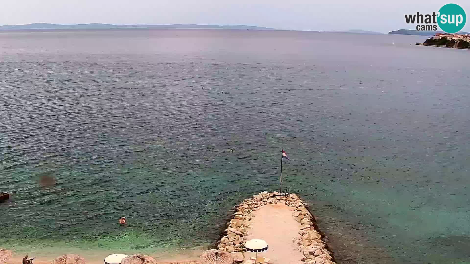 Webcam plage de Podstrana – Vue en direct depuis Hotel Split