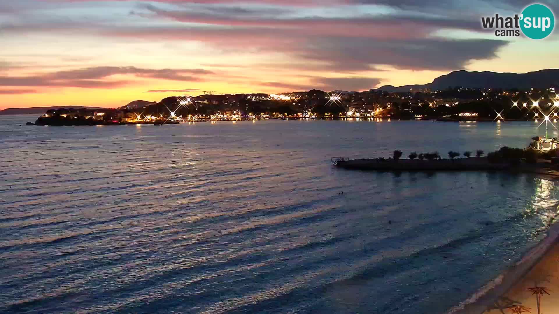 Webcam plage de Podstrana – Vue en direct depuis Hotel Split