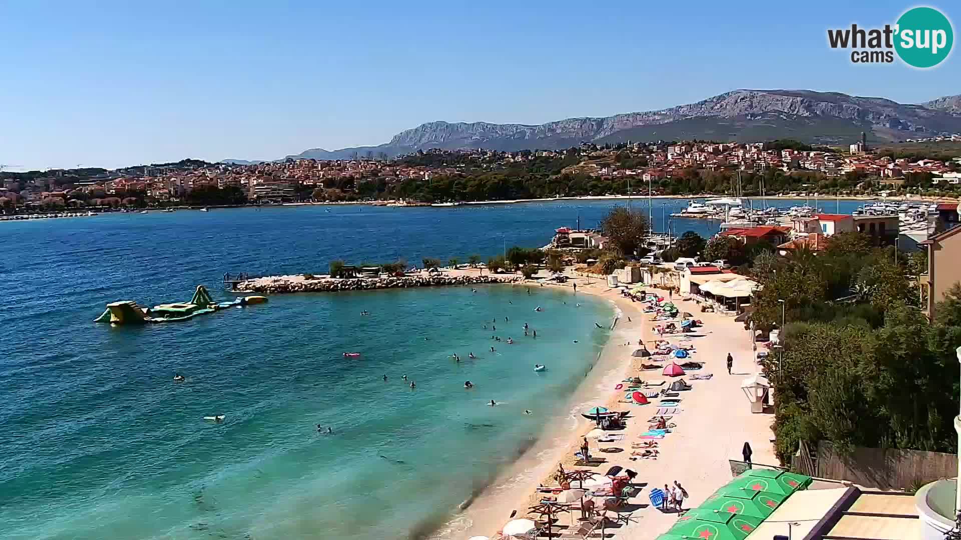 Spletna kamera Plaža Podstrana – Pogled v živo