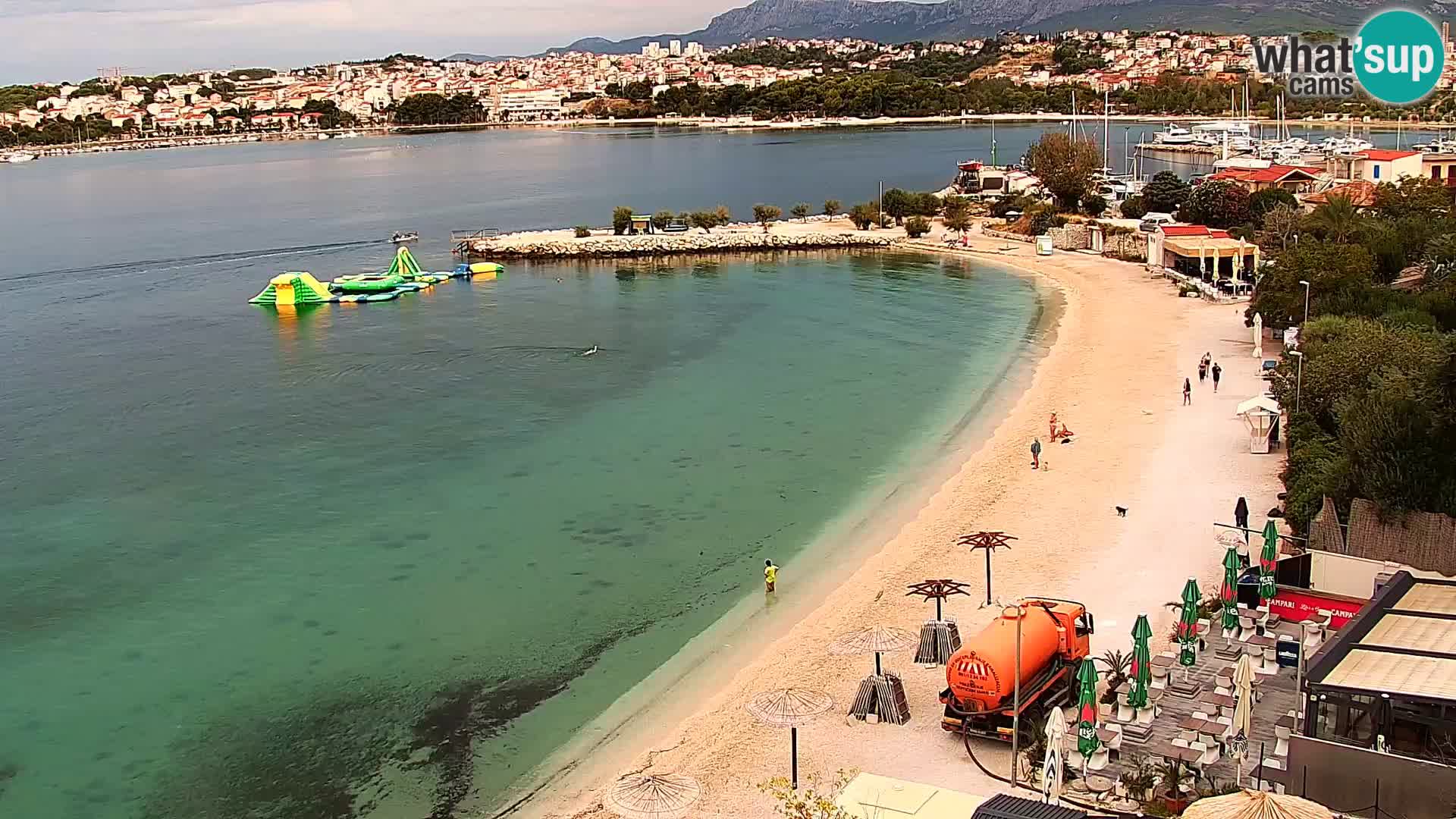 Webcam plage de Podstrana – Vue en direct depuis Hotel Split