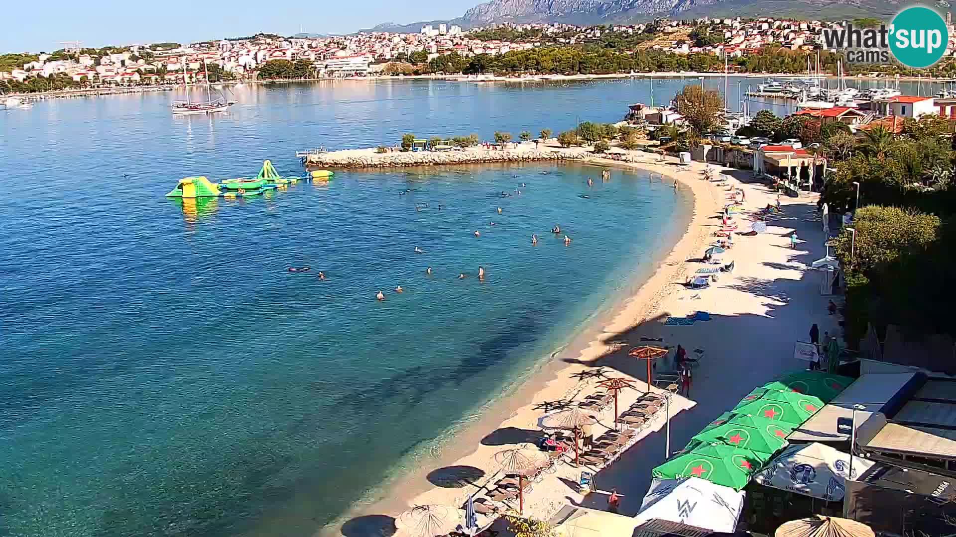 Spletna kamera Plaža Podstrana – Pogled v živo