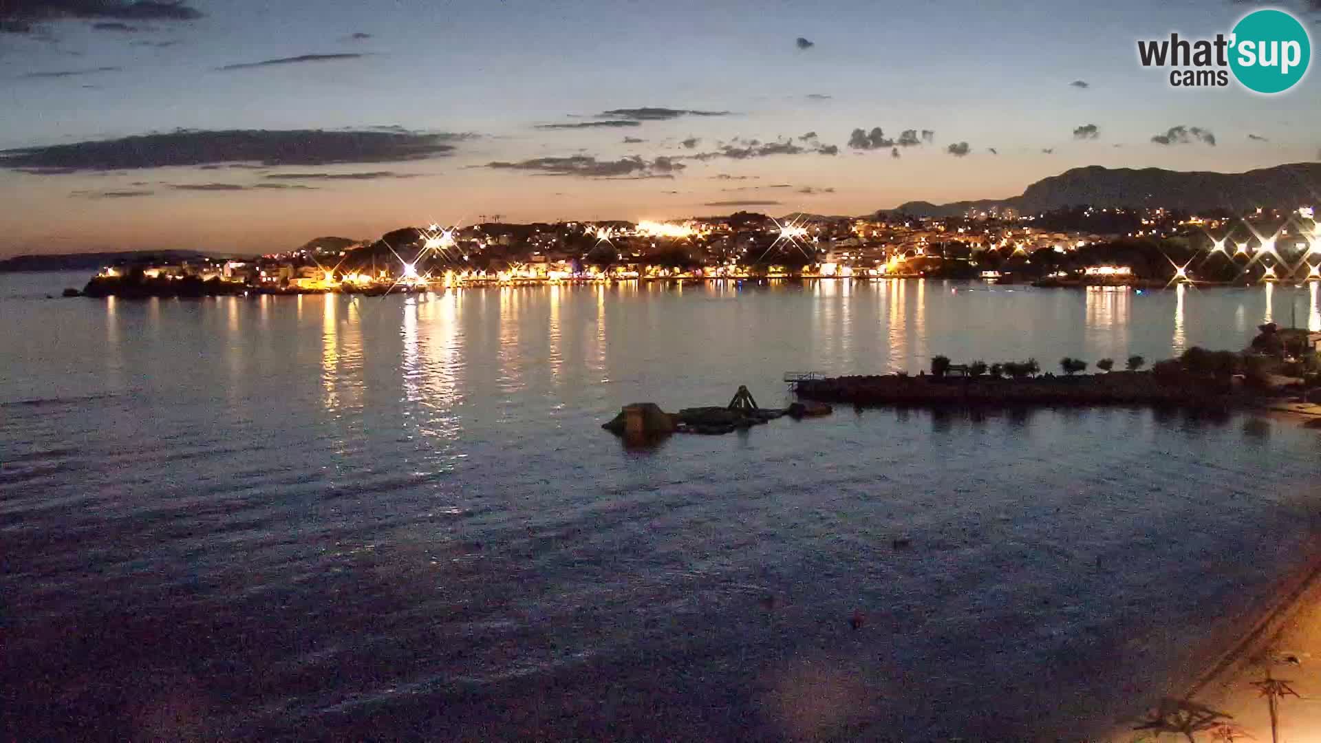 Webcam plage de Podstrana – Vue en direct depuis Hotel Split