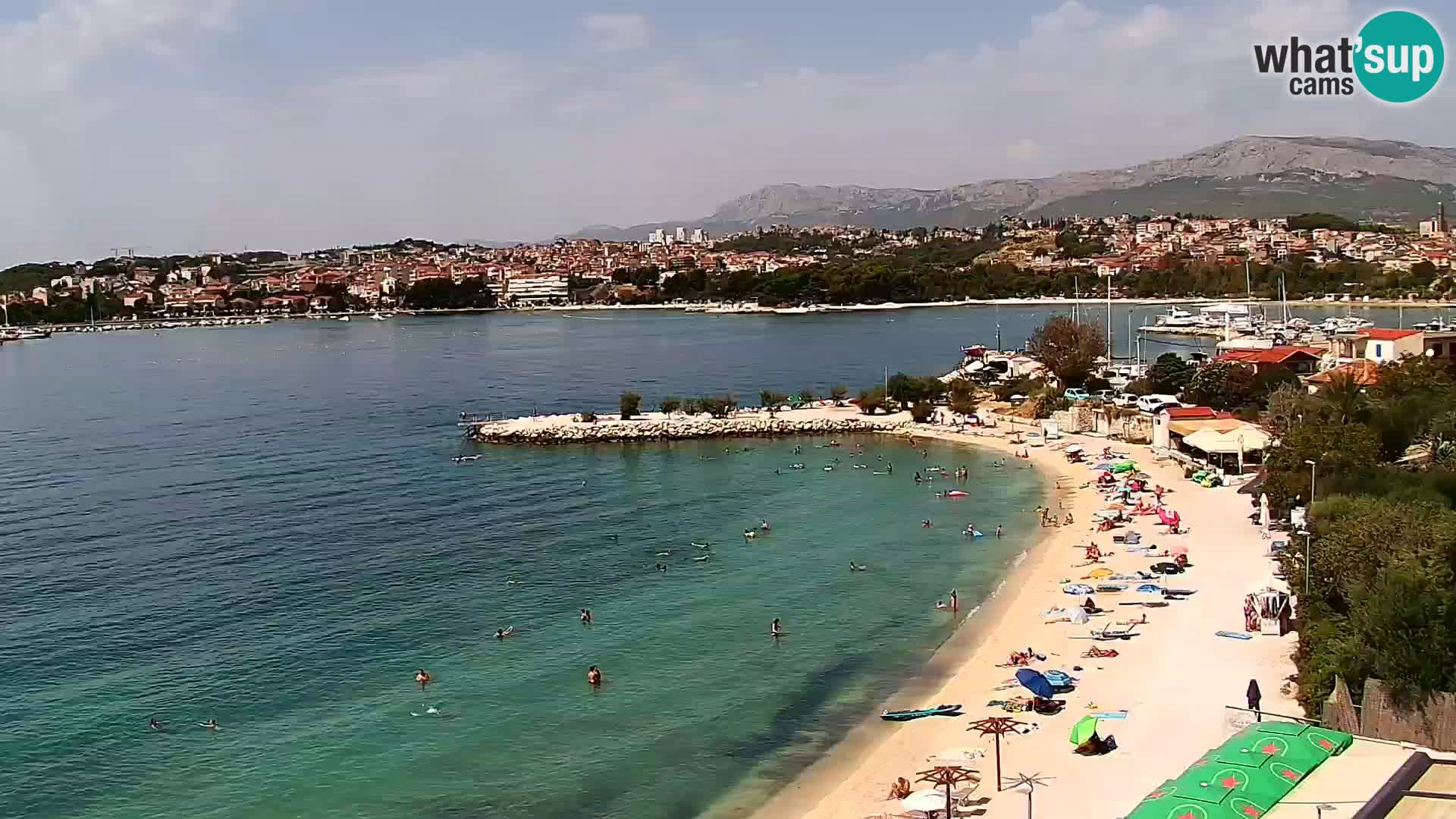 Webcam plage de Podstrana – Vue en direct depuis Hotel Split