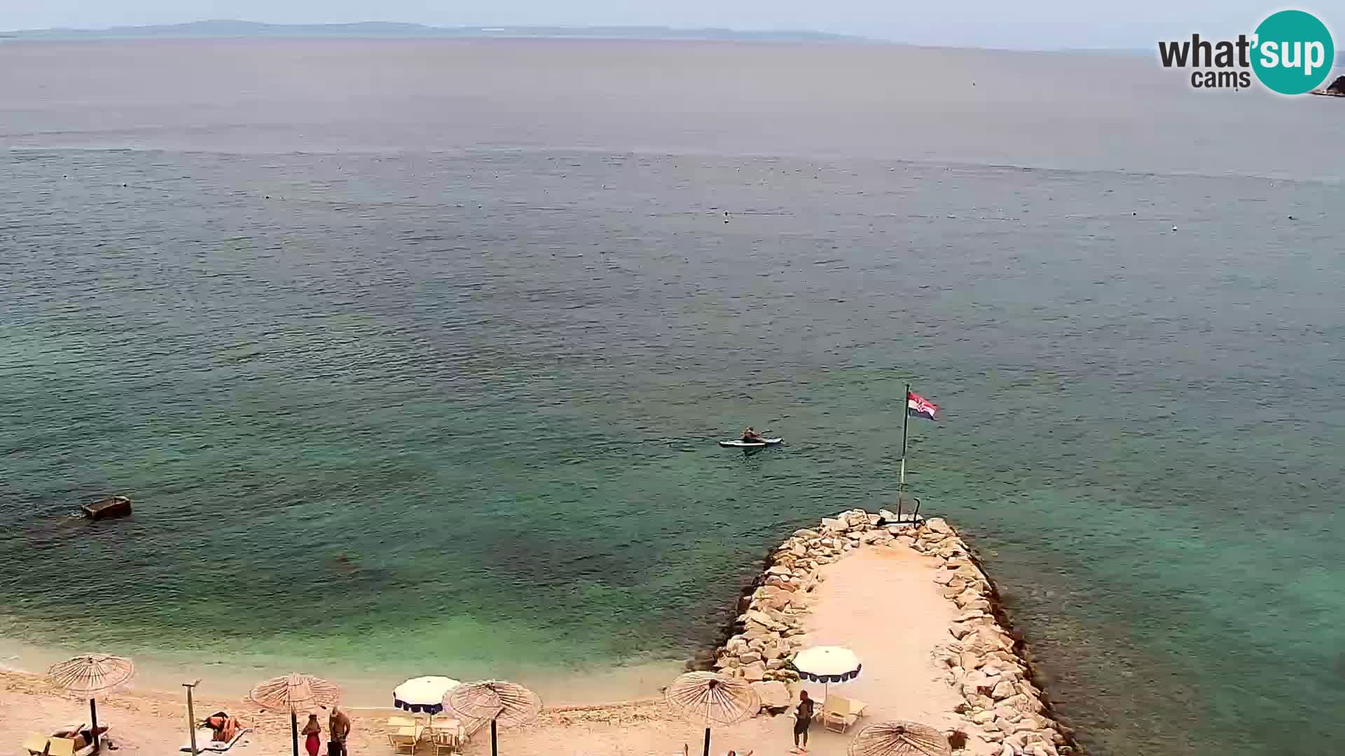 Webcam plage de Podstrana – Vue en direct depuis Hotel Split