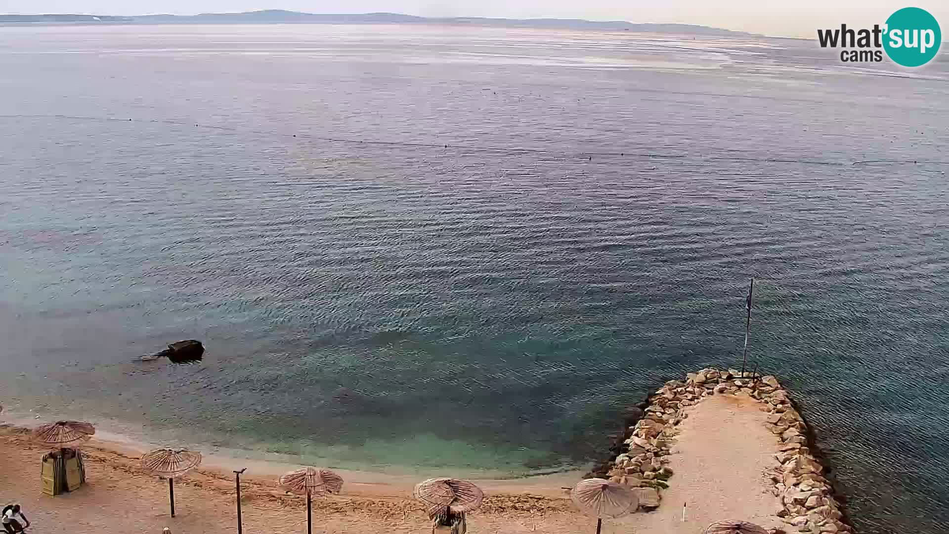 Spletna kamera Plaža Podstrana – Pogled v živo
