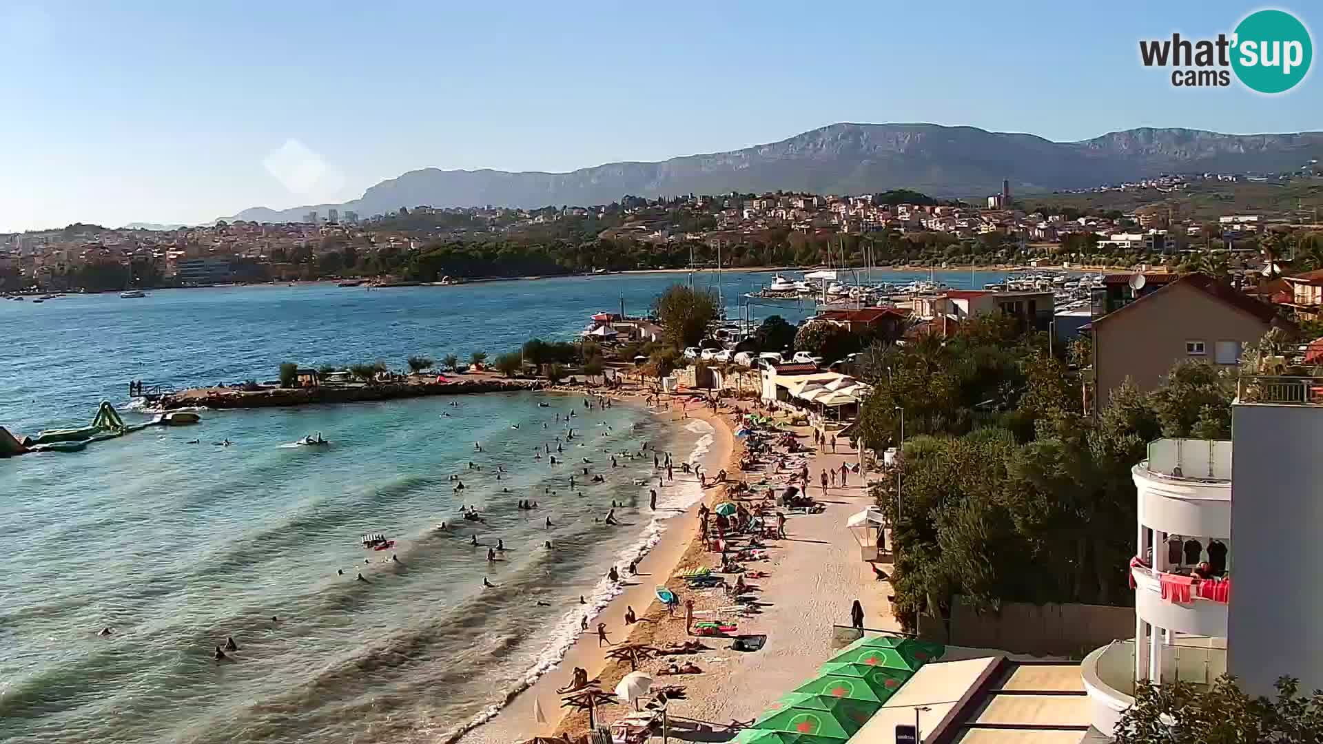 Webcam plage de Podstrana – Vue en direct depuis Hotel Split