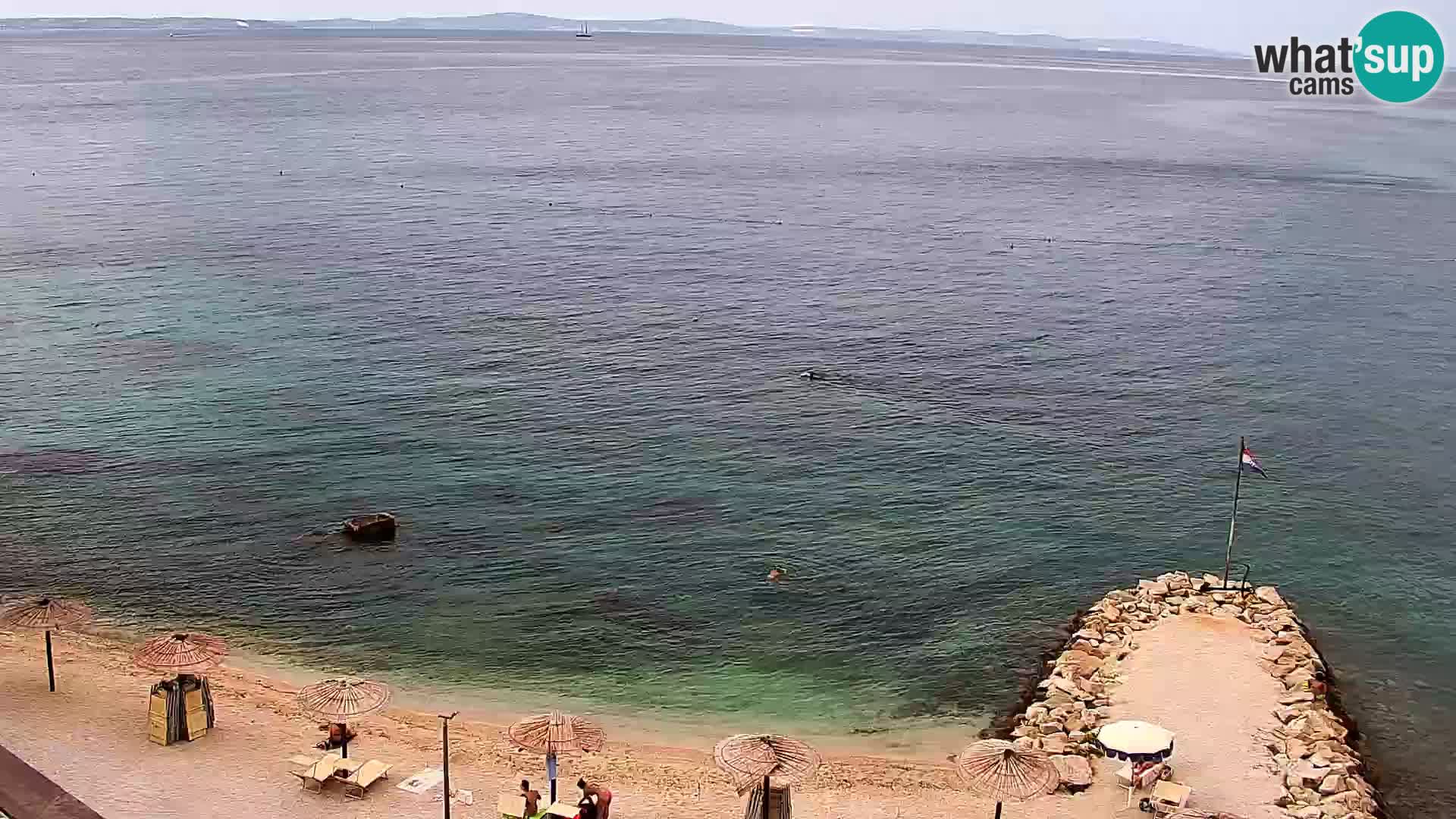 Spletna kamera Plaža Podstrana – Pogled v živo