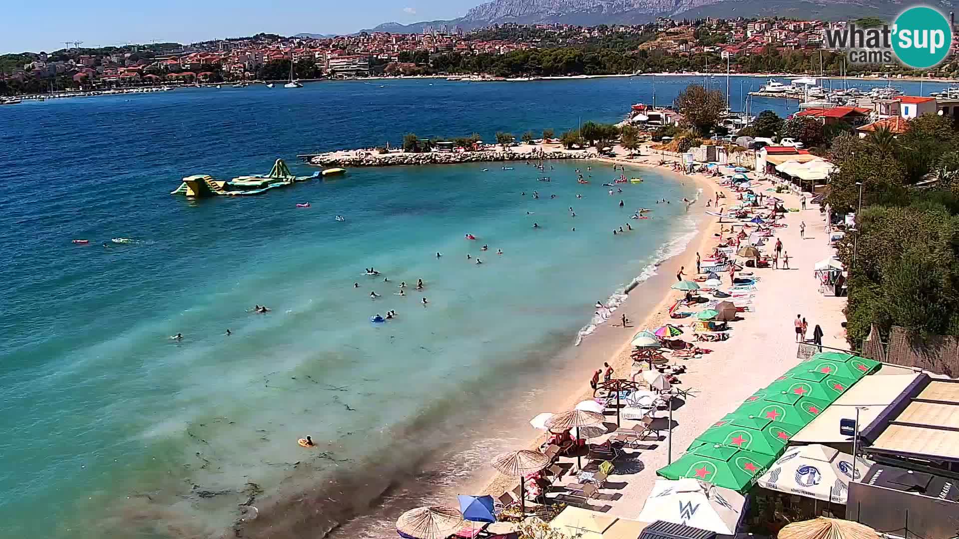 Webcam plage de Podstrana – Vue en direct depuis Hotel Split