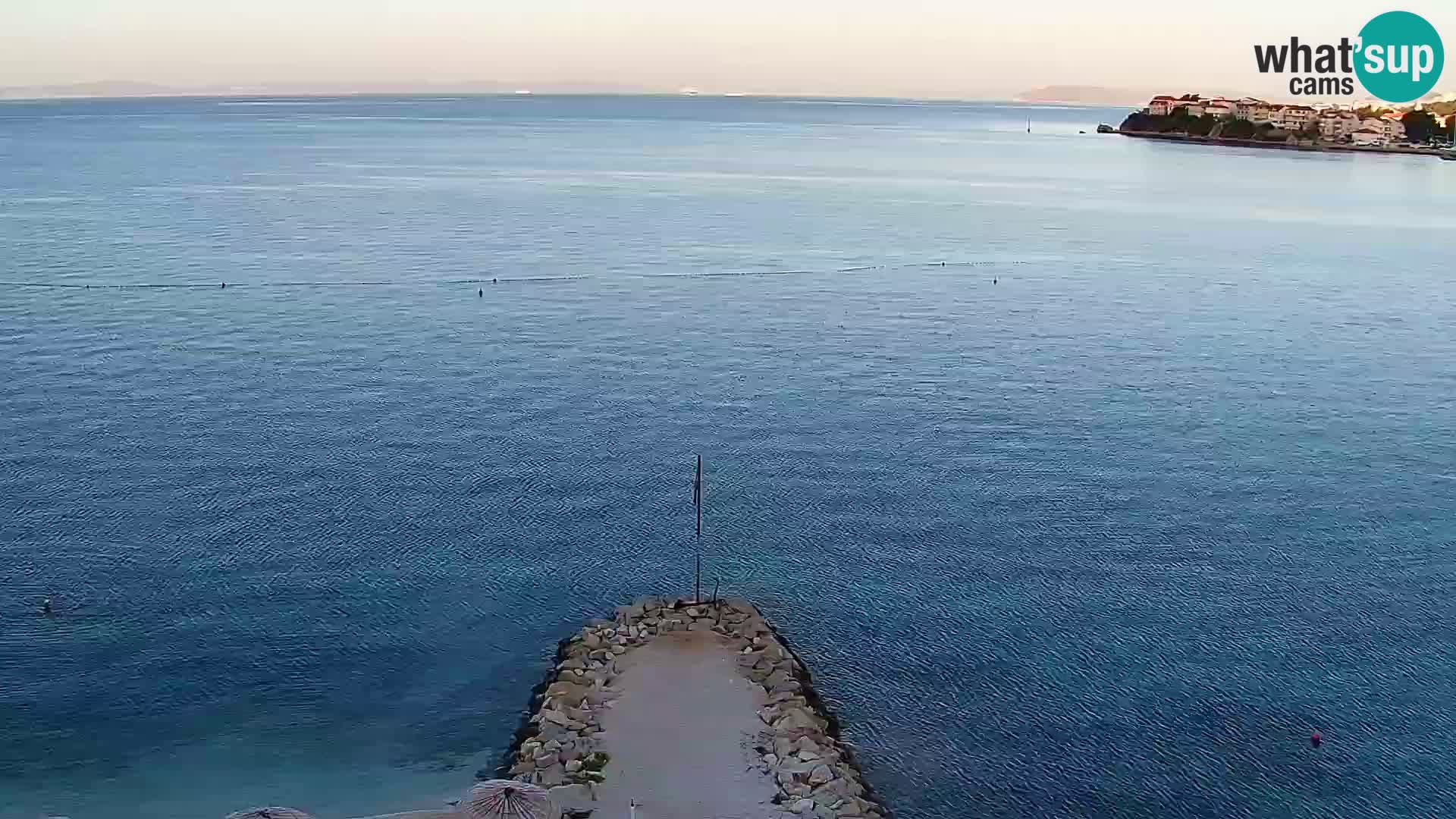 Webcam Playa de Podstrana – Vista en directo desde Hotel Split
