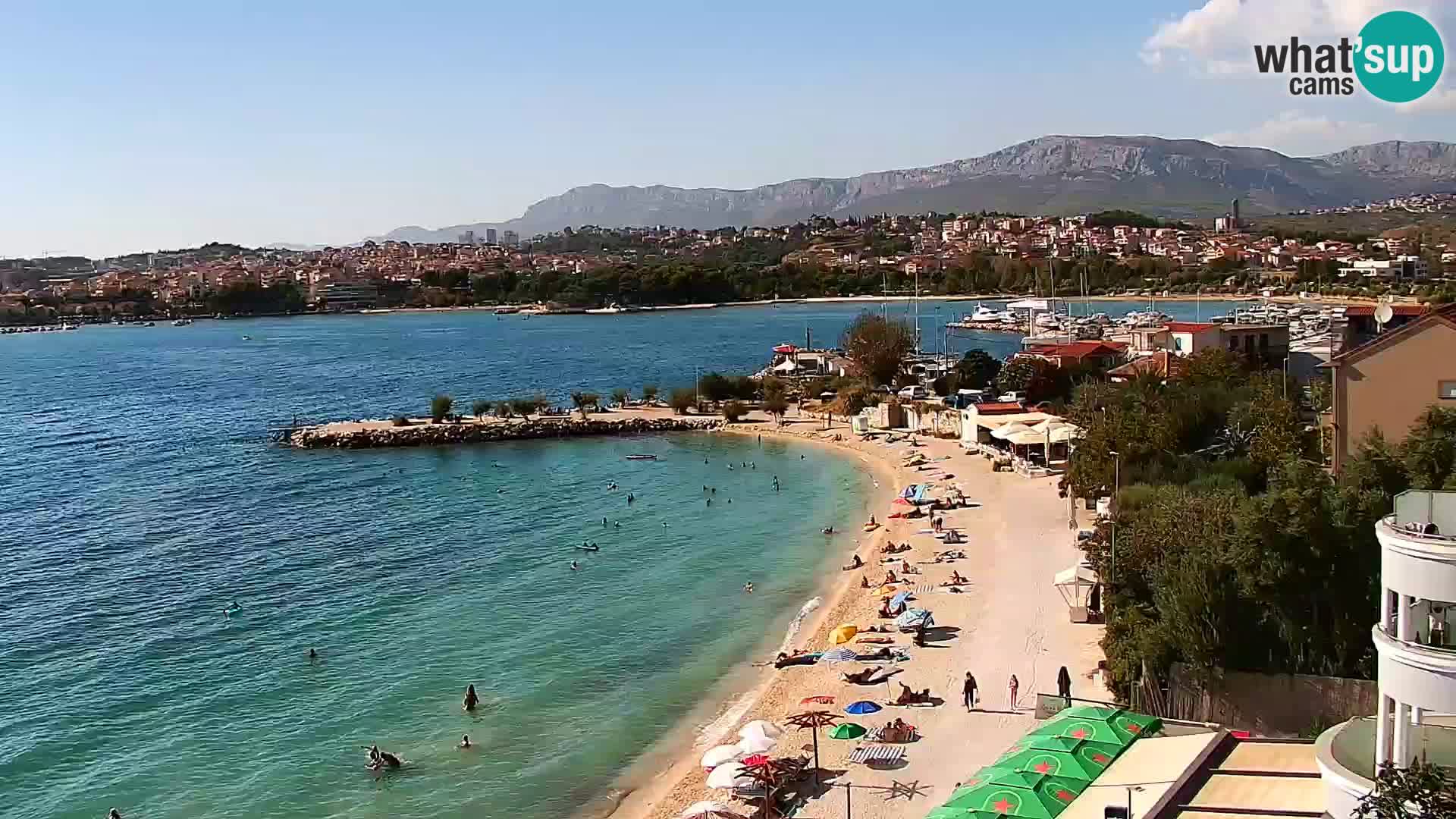 Web kamera Plaža Podstrana – Pogled uživo