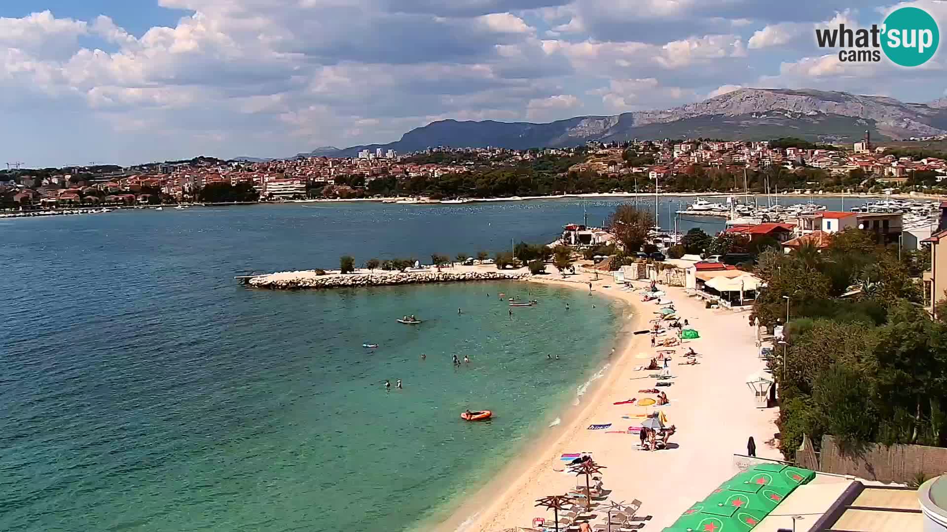 Webcam plage de Podstrana – Vue en direct depuis Hotel Split
