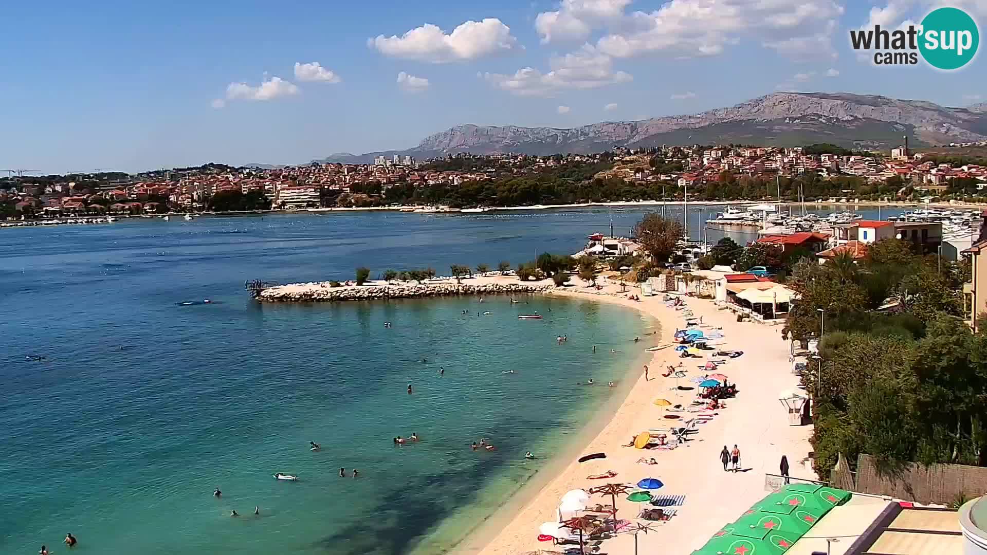 Webcam plage de Podstrana – Vue en direct depuis Hotel Split