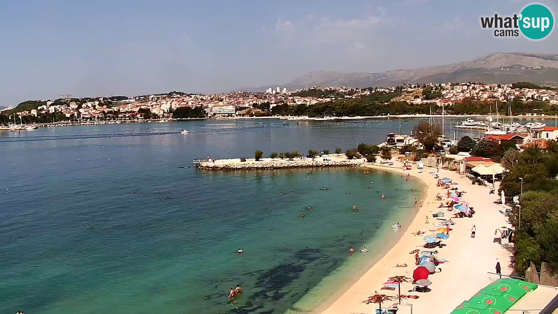 Spletna kamera Plaža Podstrana – Pogled v živo