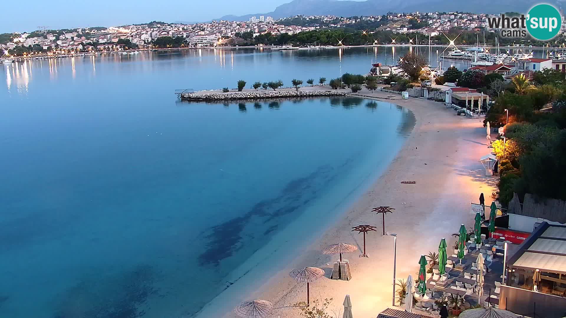 Webcam plage de Podstrana – Vue en direct depuis Hotel Split