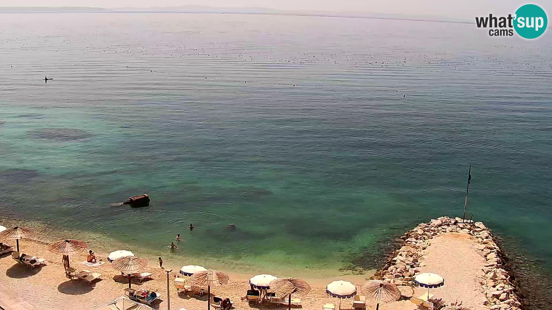 Webcam Playa de Podstrana – Vista en directo desde Hotel Split
