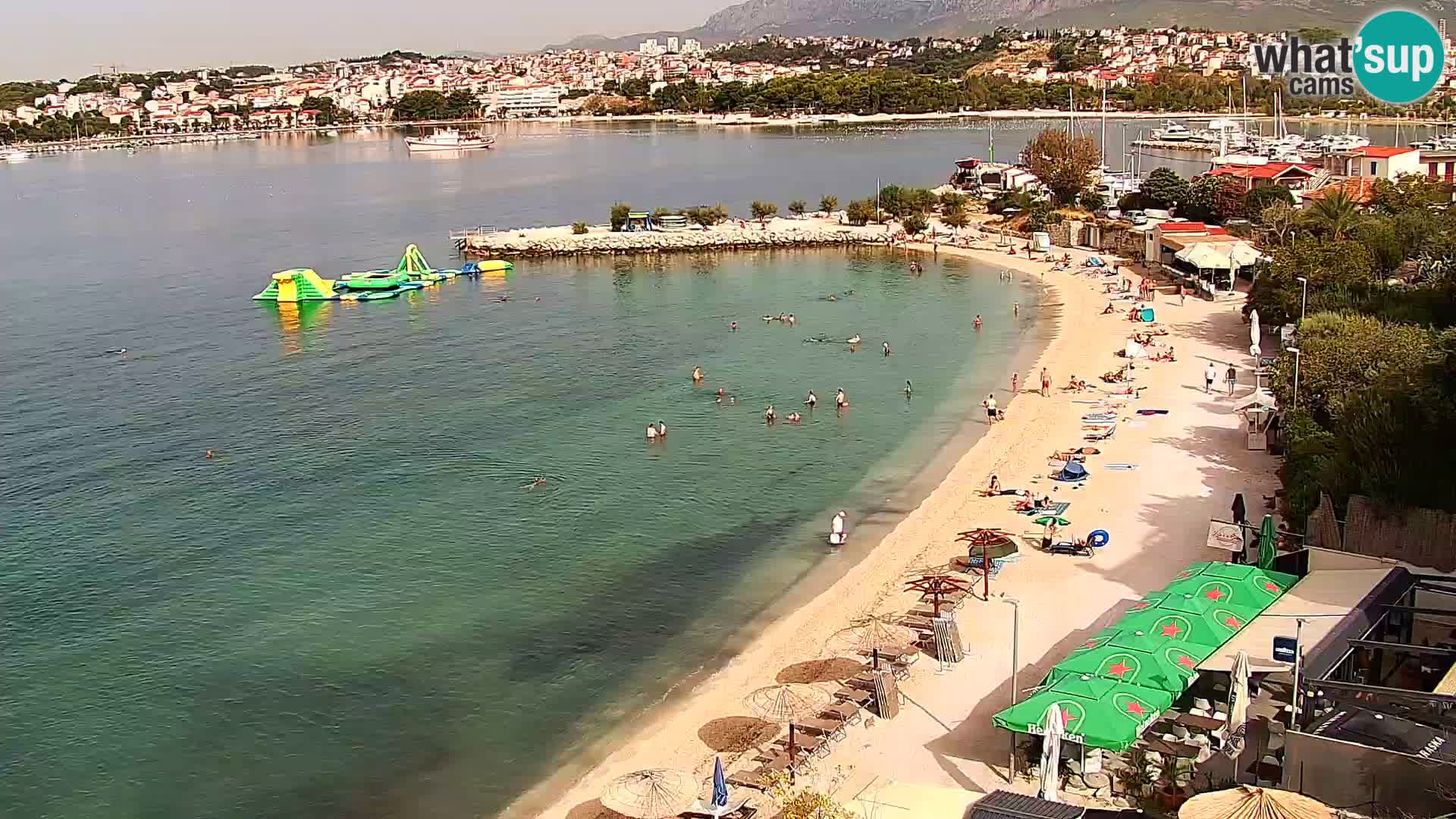 Web kamera Plaža Podstrana – Pogled uživo