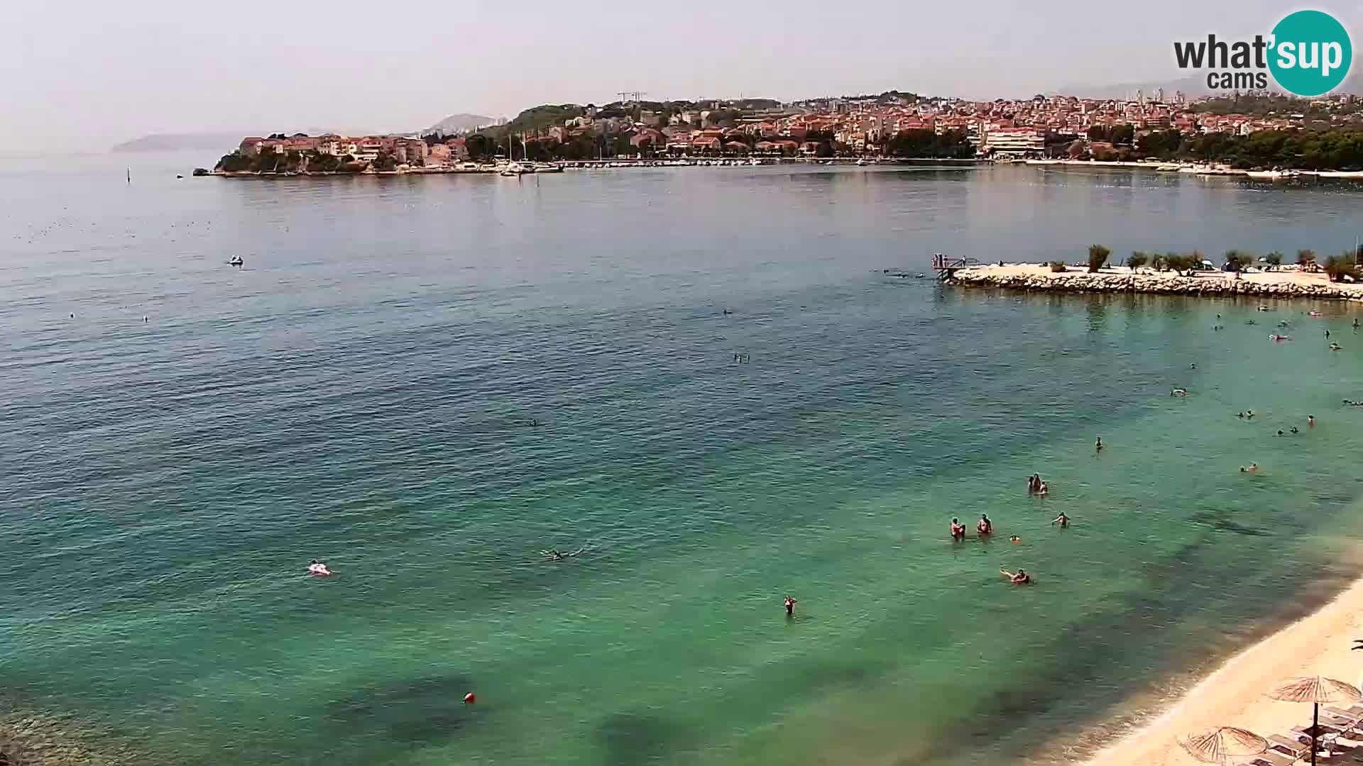 Webcam plage de Podstrana – Vue en direct depuis Hotel Split